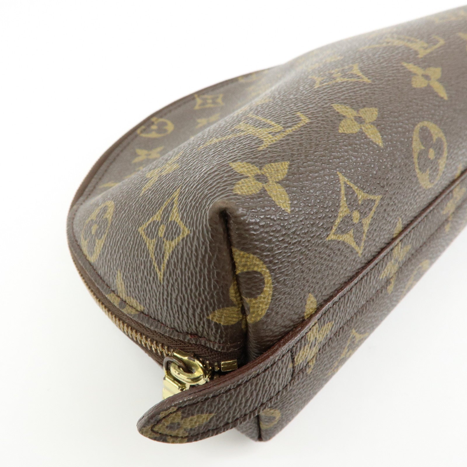 Louis Vuitton Monogram Trousse Demi Ronde Cosmetic Pouch M47520