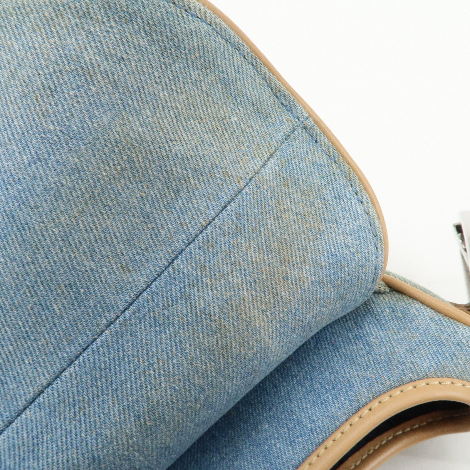 Christian Dior Saddle Denim Leather Shoulder Bag Crossbody Bag