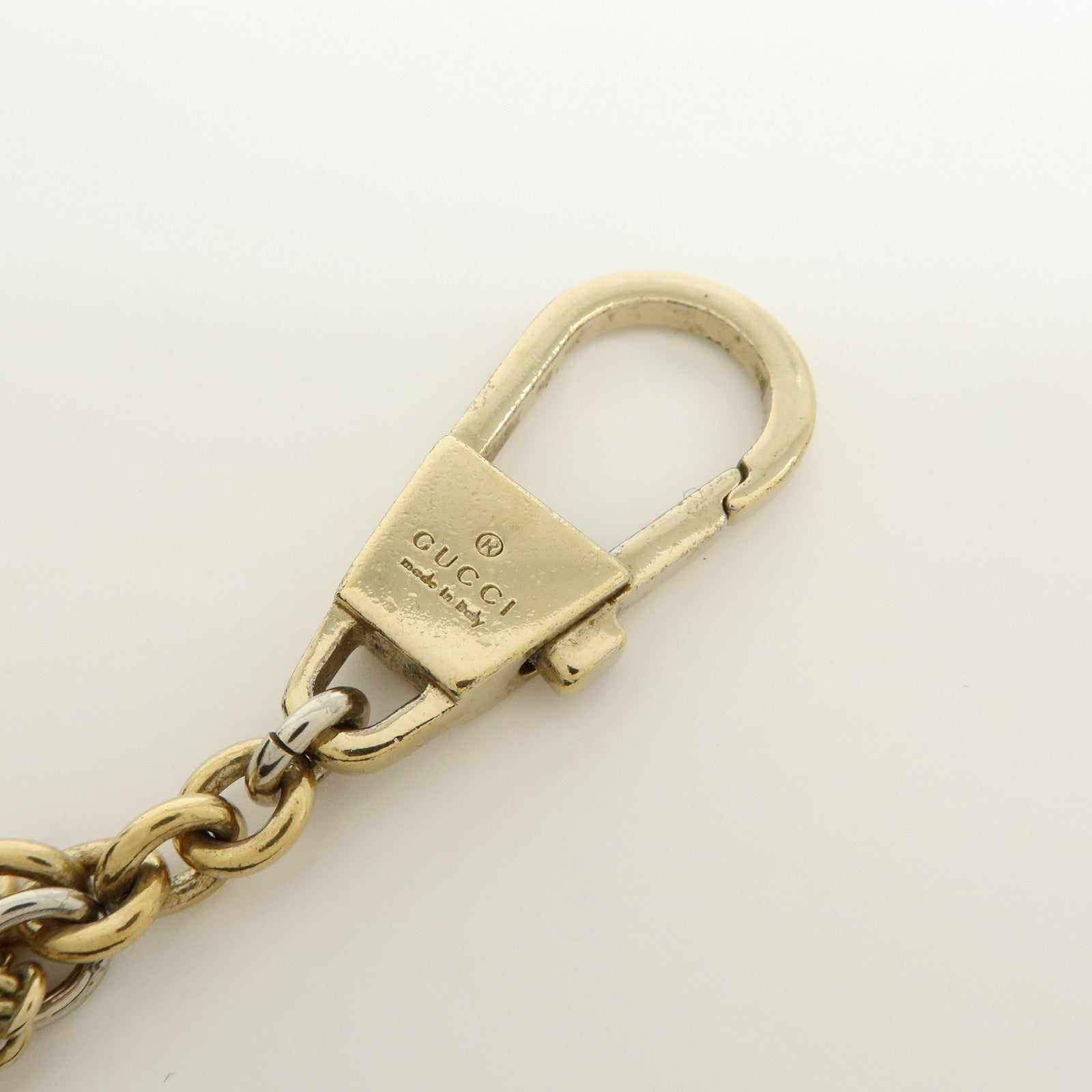 GUCCI Metal Bag Charm Key Charm Boot Bag Motif Gold