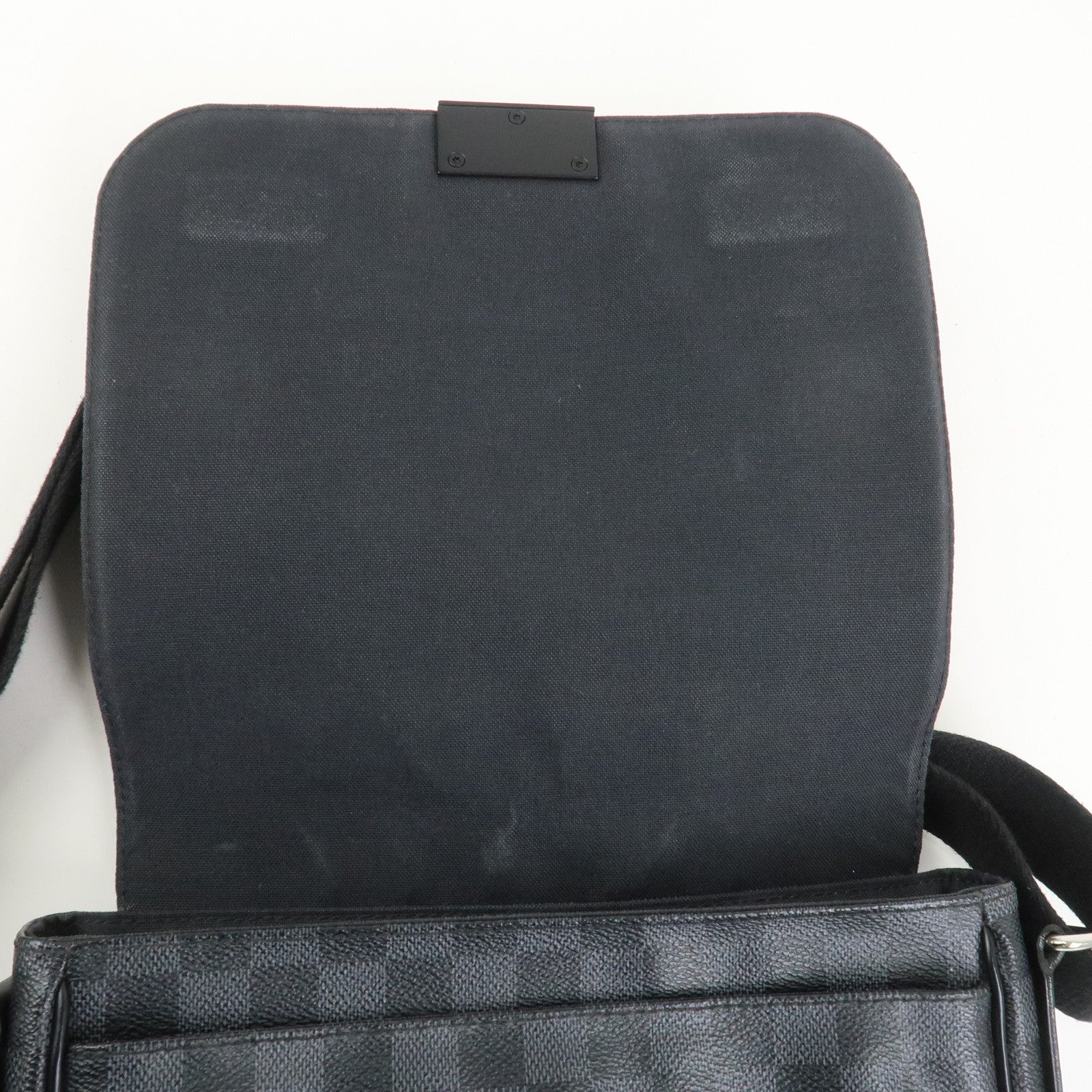 Louis Vuitton Damier Graphite District PM Shoulder Bag Noir N41260