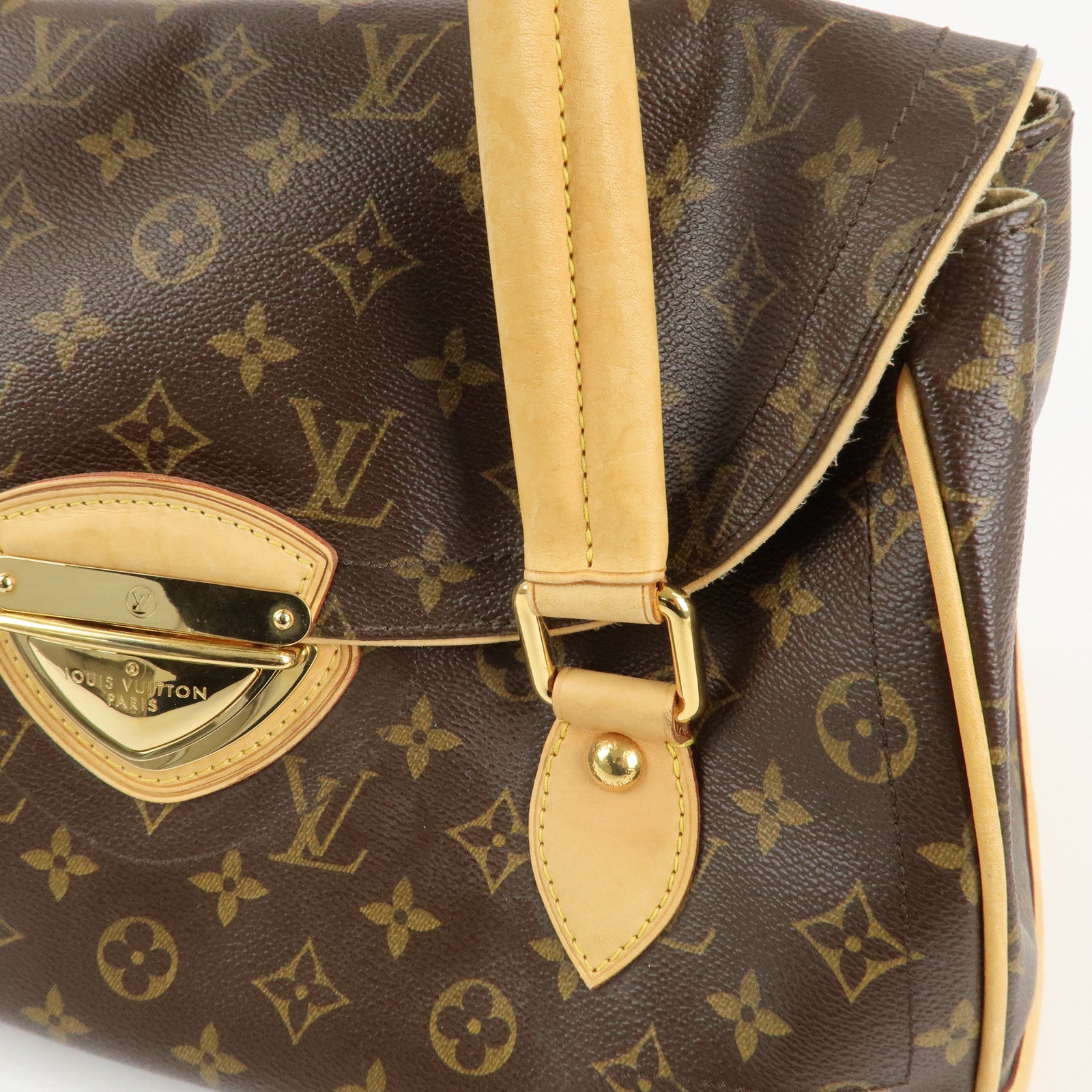 Louis Vuitton Monogram Beverly GM Hand Bag Brown M40120 Used