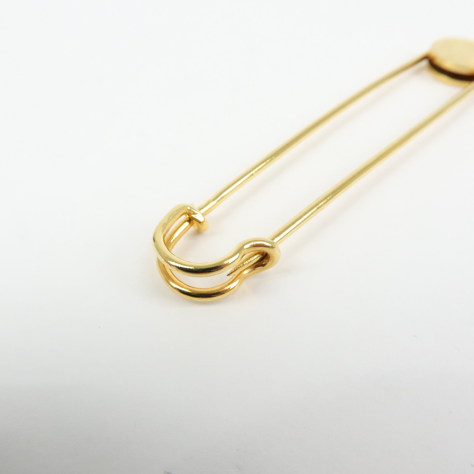 HERMES Sellier Set of 2 Metal Sellier Pin Brooch Legato Scarf Ring
