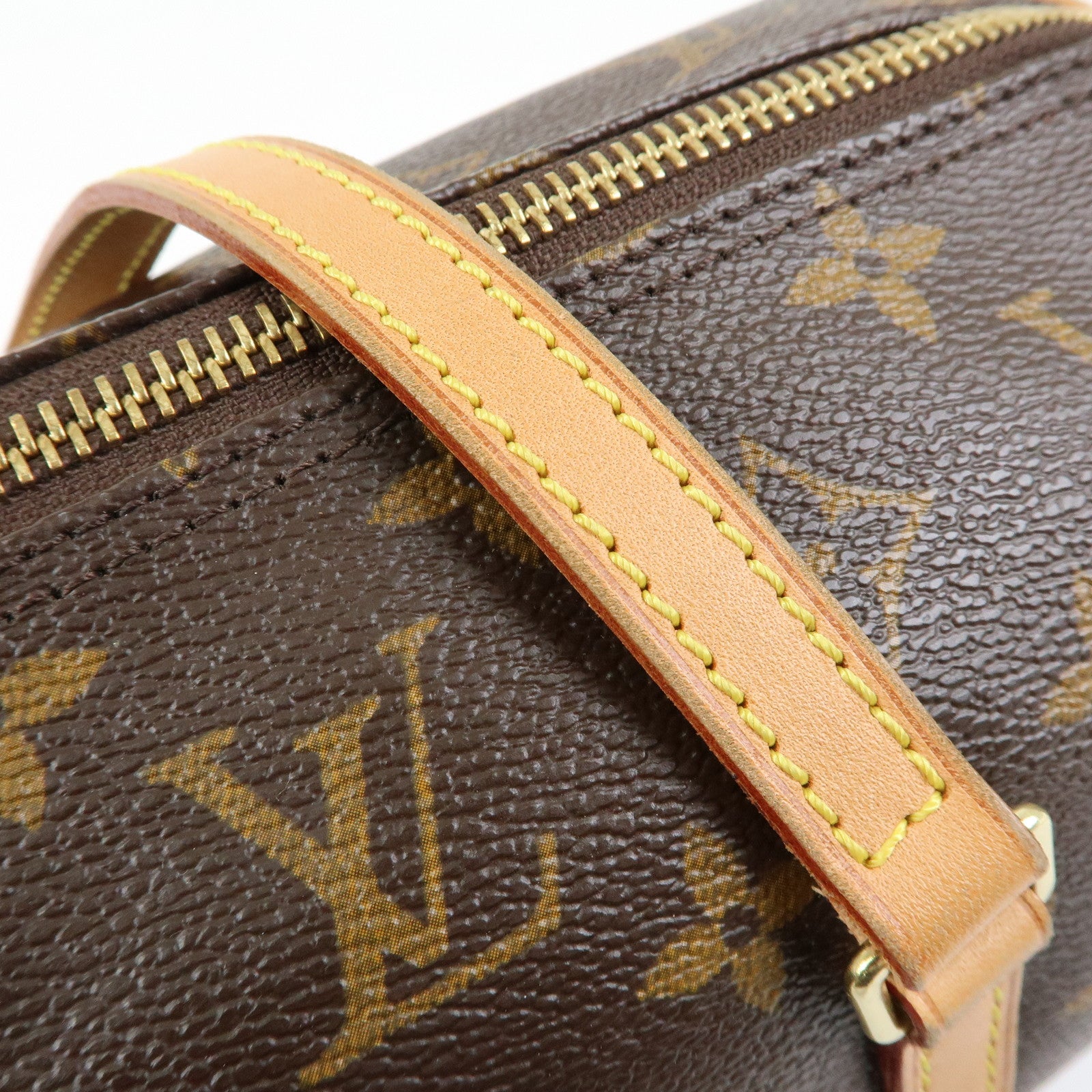 Louis Vuitton Monogram Papillon 30 Hand Bag Brown M51385