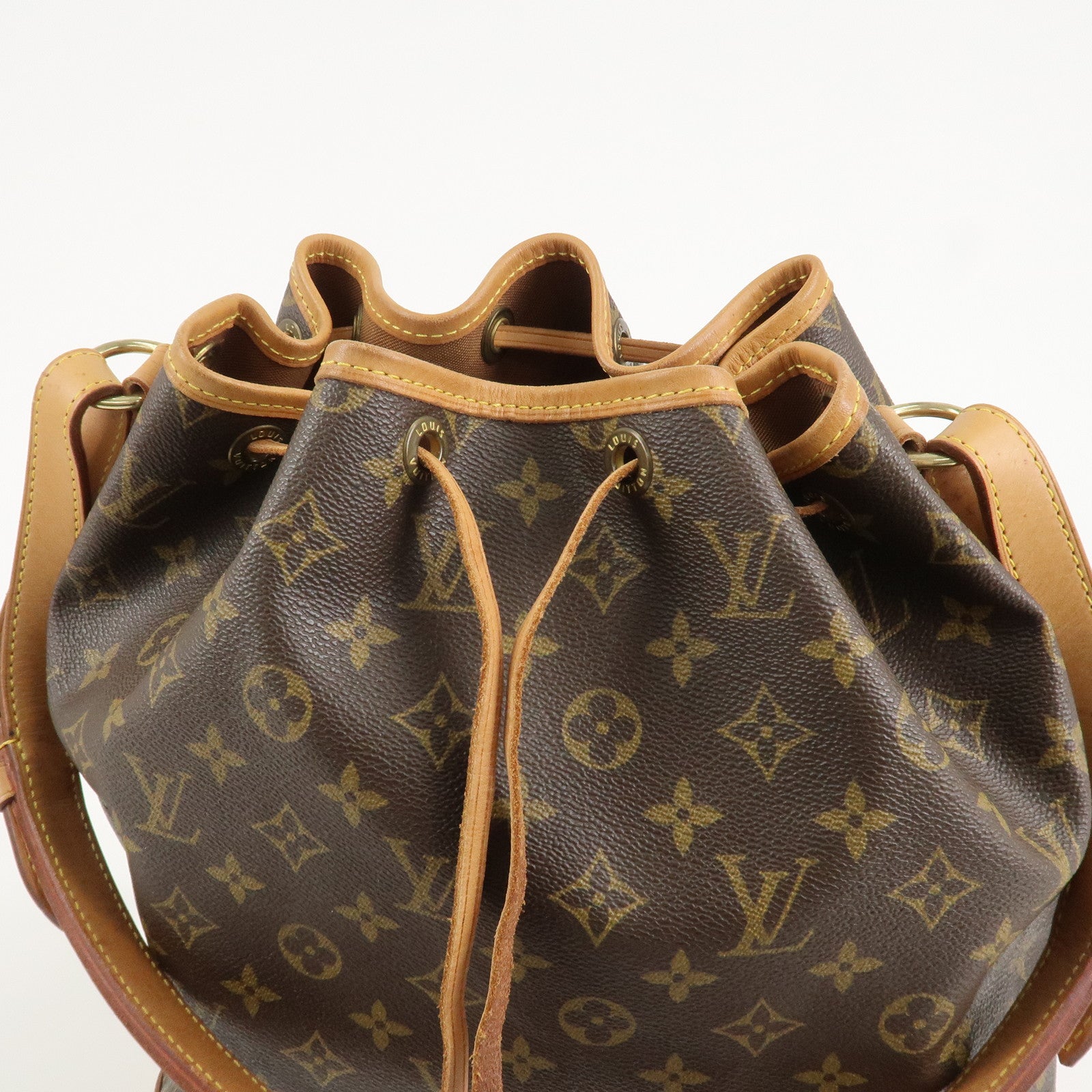 Louis Vuitton Monogram Noe Shoulder Bag Hand Bag Brown M42224 Used