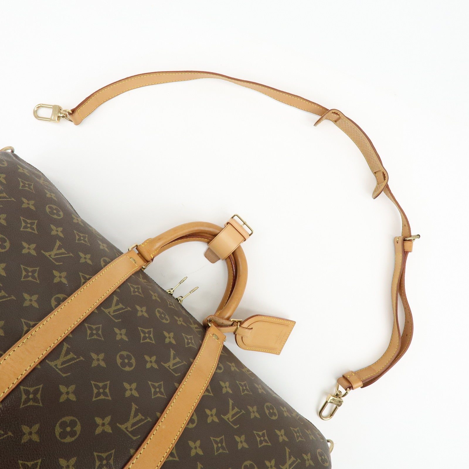 Louis Vuitton Monogram Keep All Bandouliere 50 Boston Bag M41416