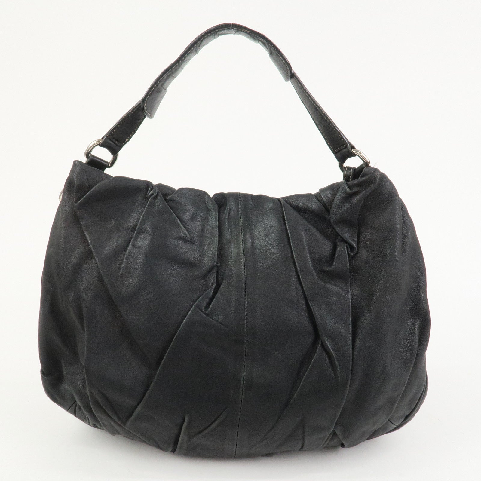 Dolce&Gabbana Leather 2Way Bag Shoulder Crossbody Bag Black