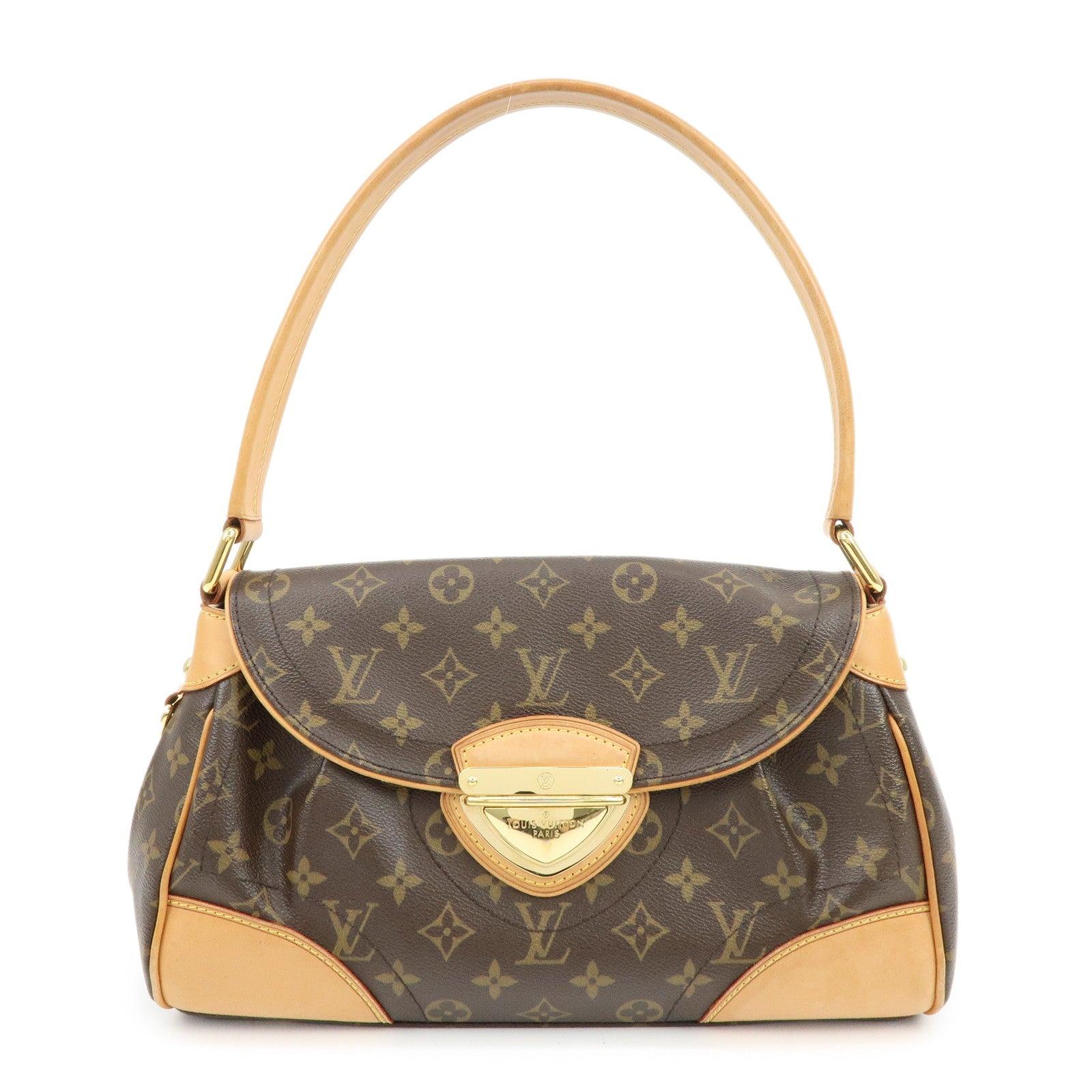 Louis Vuitton Monogram Beverly MM Shoulder Bag Brown M40121