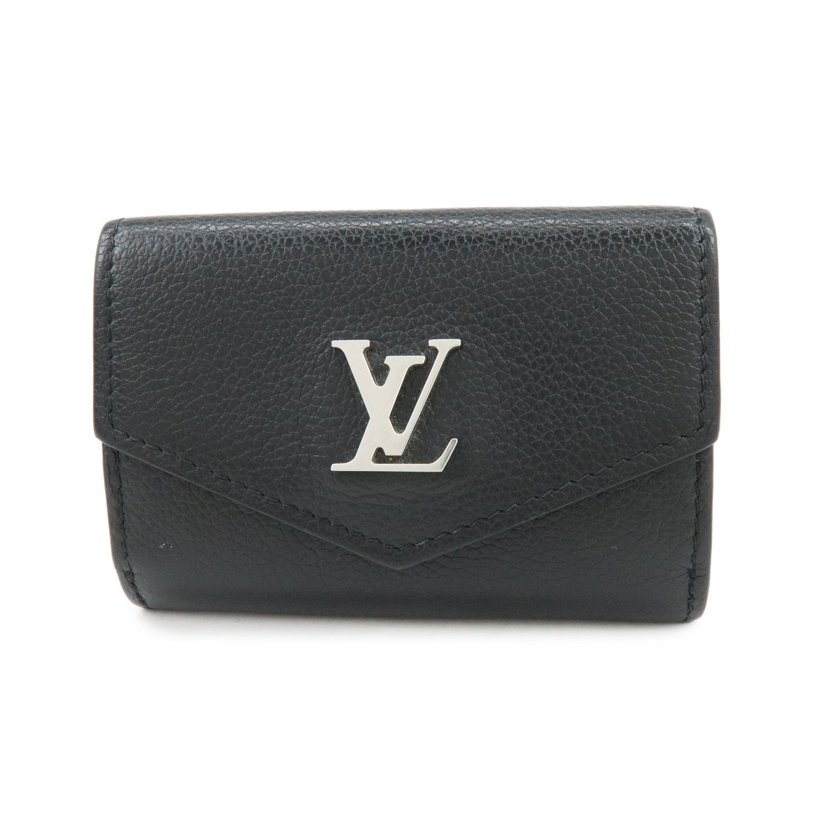 Louis Vuitton Portefeuille Lock Mini Leather Compact Wallet M63921