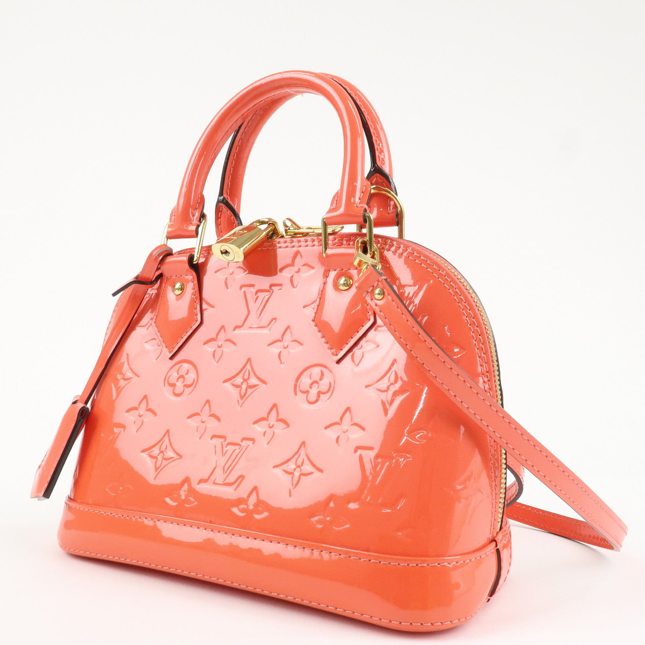Louis Vuitton Monogram Vernis Alma BB 2Way Bag Rose Rich M90259 Used