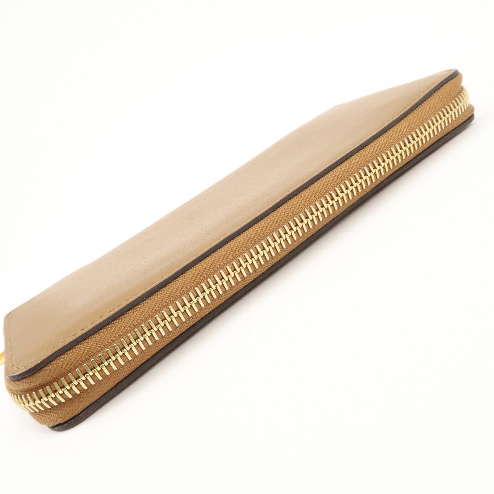 Louis Vuitton Parnassea Portefeuille Leather Round Zippy Wallet M58209 Used