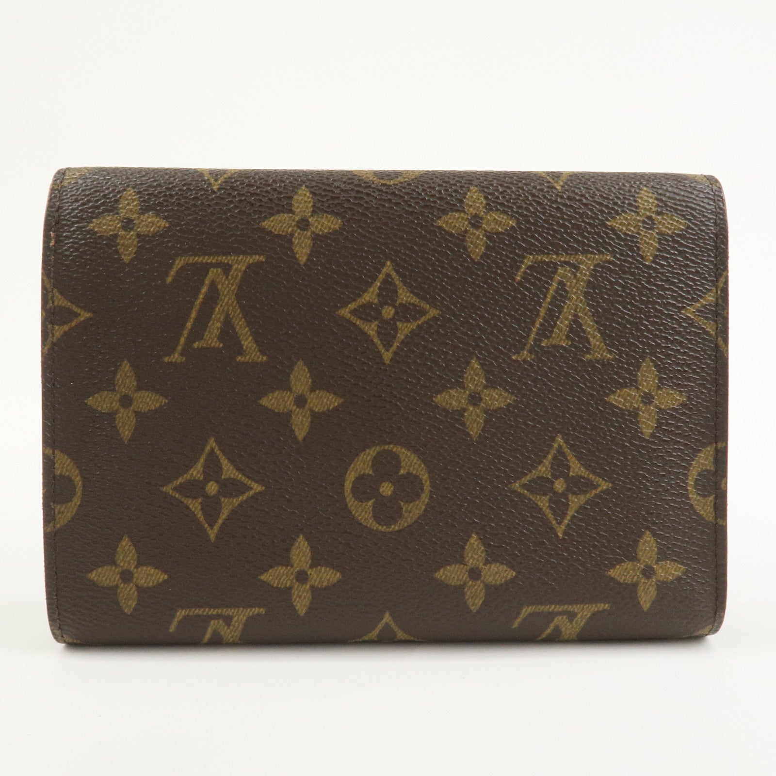 Louis Vuitton Porte Tresor Etui Chequier Wallet Brown M61200