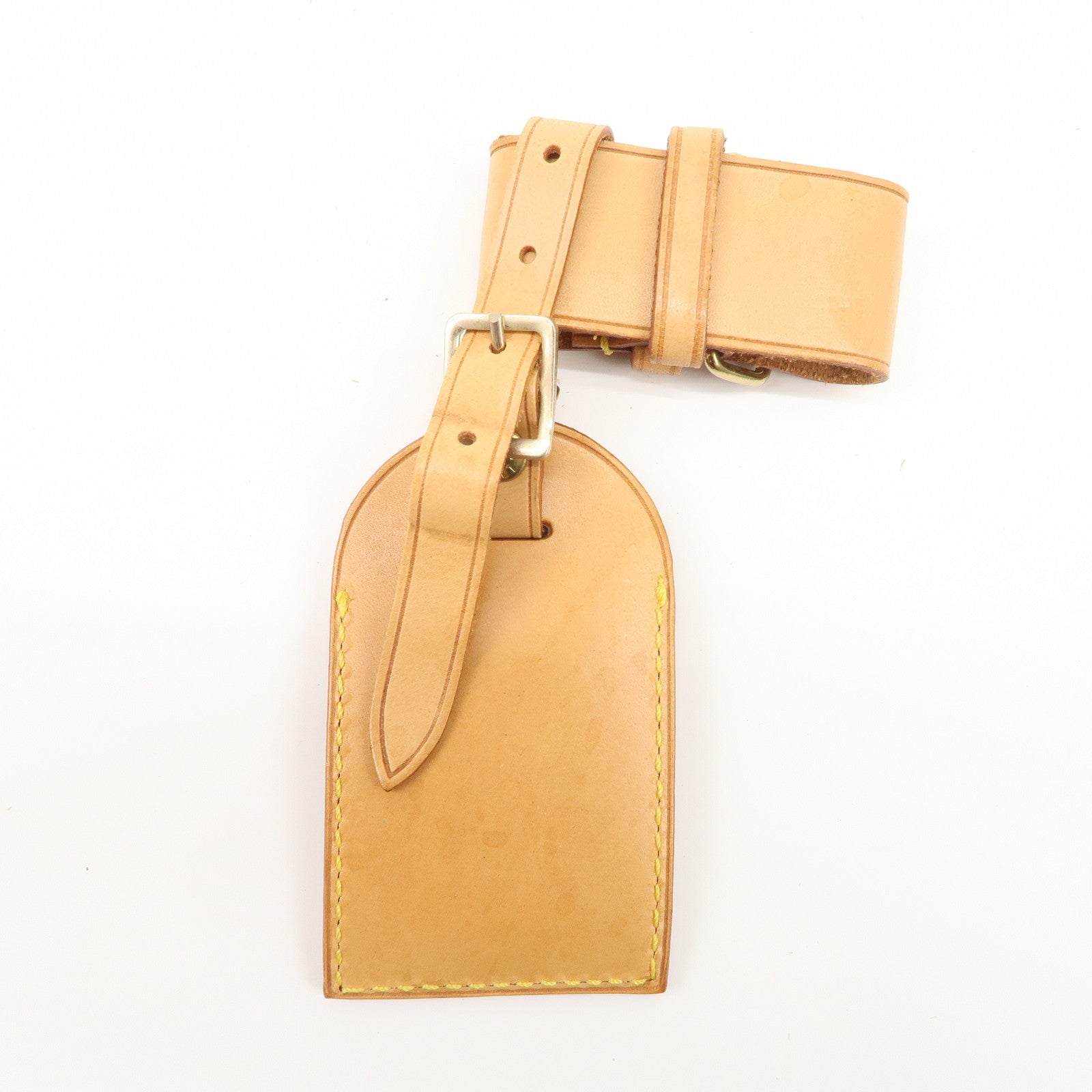 Louis Vuitton Set of 15 Nume Leather Name Tag & Poignet Natural Used