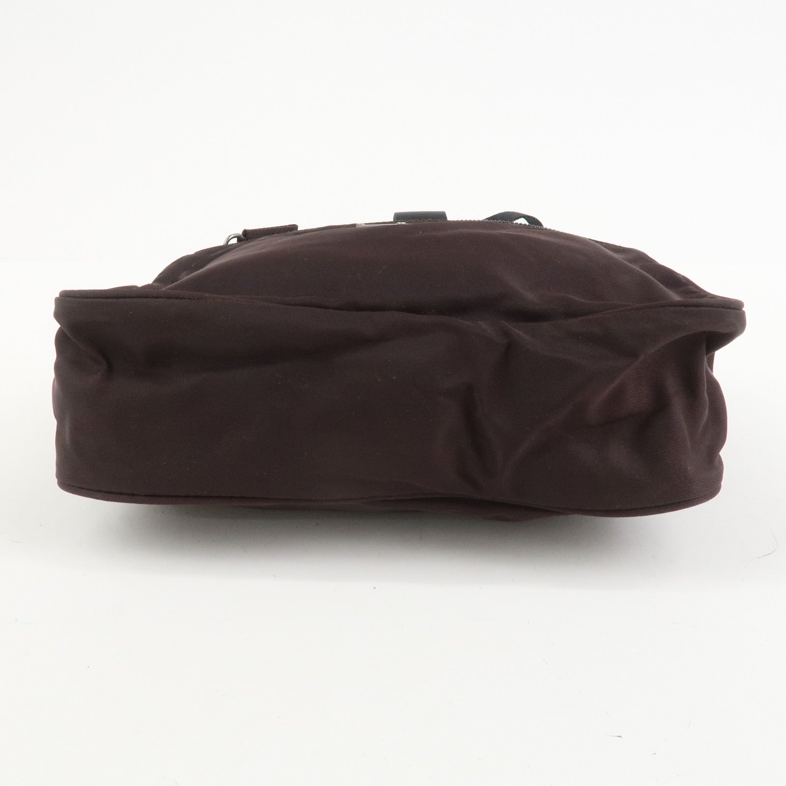 PRADA Triangle Logo Nylon Shoulder Crossbody Bag Brown BT0167