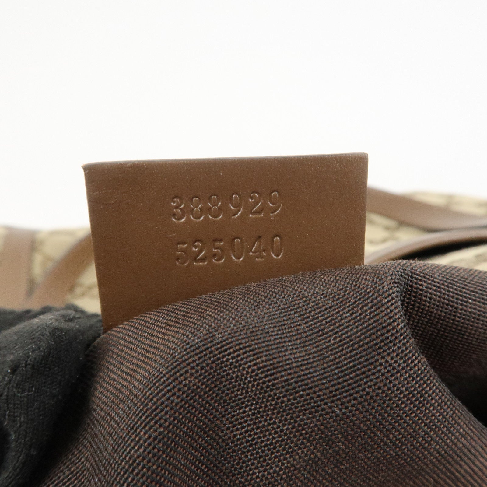 GUCCI GG Monogram Canvas Leather 2Way Tote Bag Beige Brown 388929