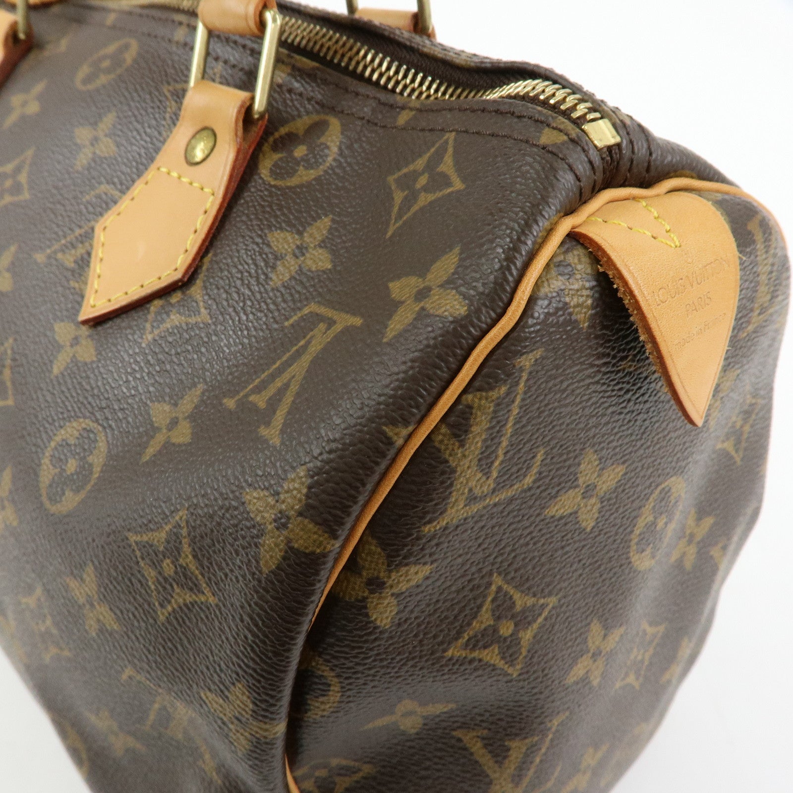 Louis Vuitton Monogram Speedy 30 Boston Bag Hand Bag Brown M41526