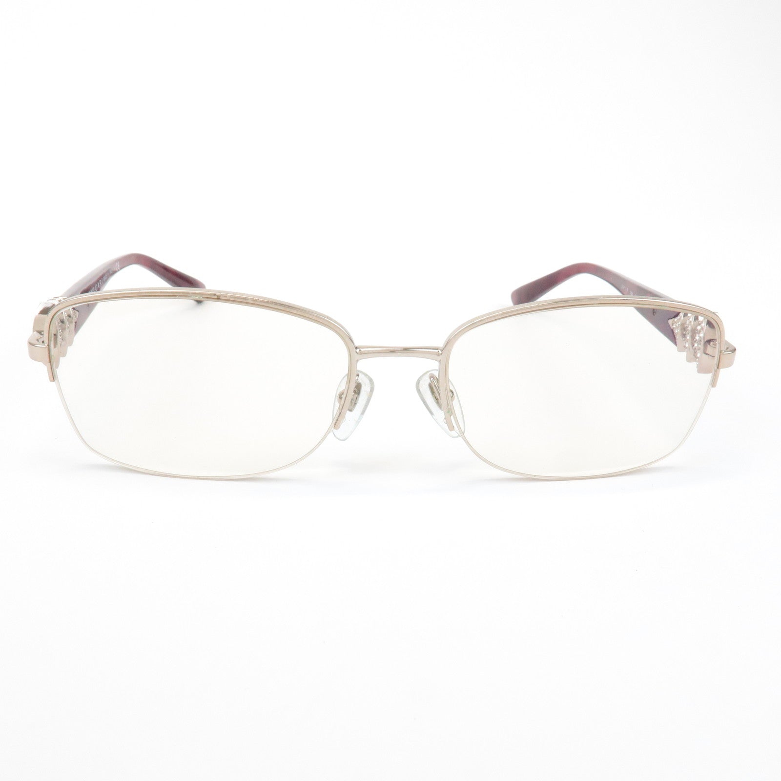 BVLGARI Metal Plastic Diva Glasses Red 2162B 266 Used