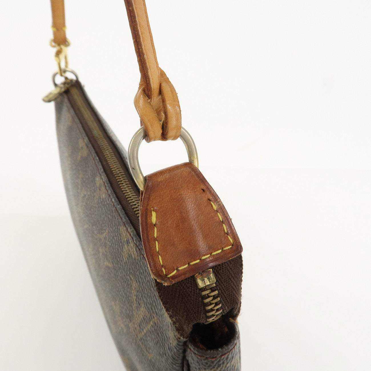 Louis Vuitton Monogram Pochette Accessoires Hand Bag Brown M51980 Used