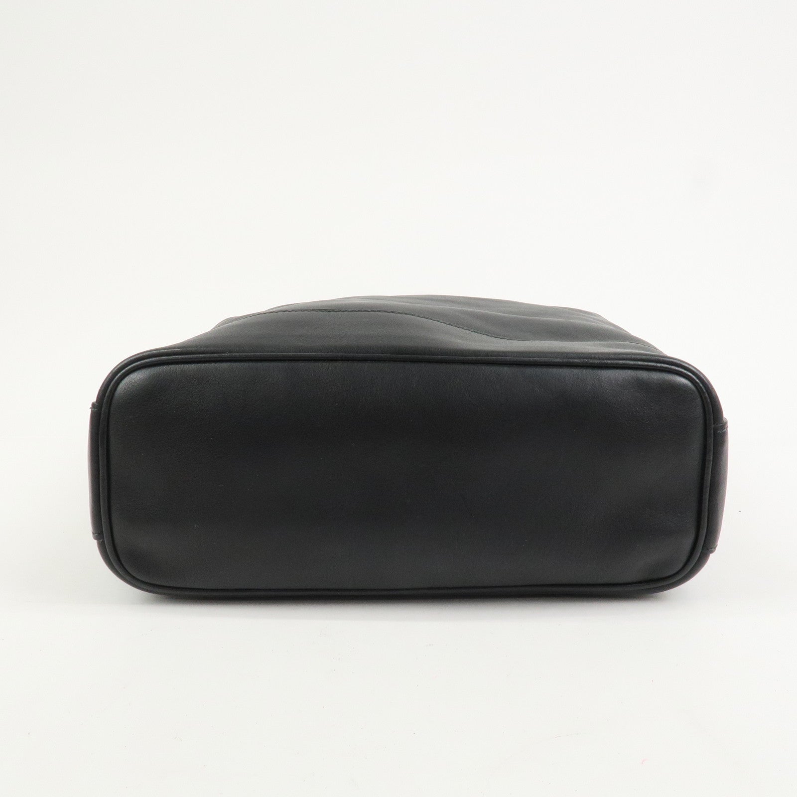 GUCCI Bamboo Leather Shoulder Bag Black 001.113.1643