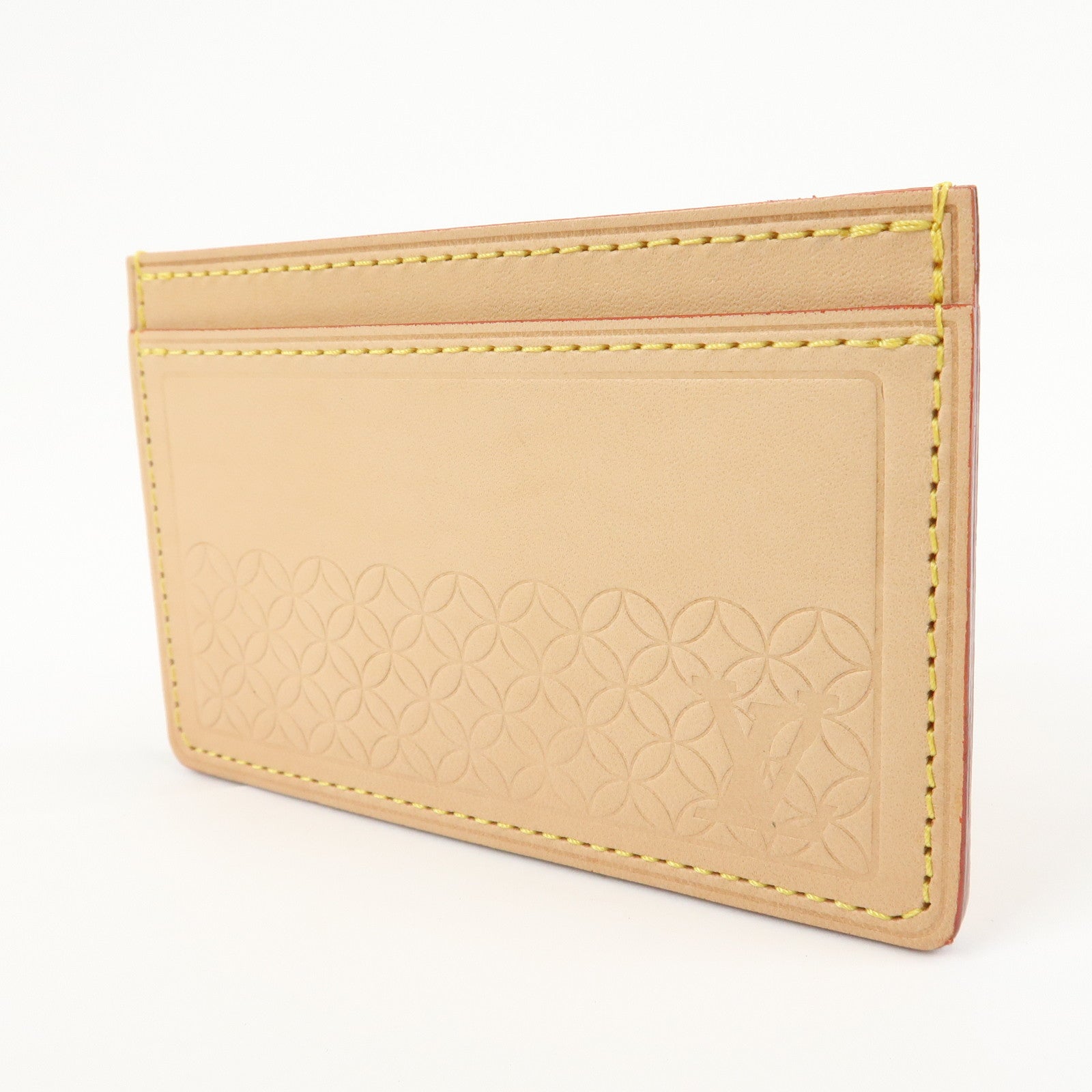 Louis Vuitton Nume Leather Card Case Card Holder Natural