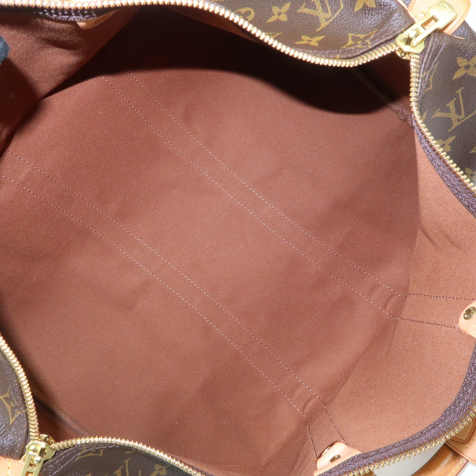 Louis Vuitton Monogram Canvas Keep All 45 Boston Bag Brown M41428