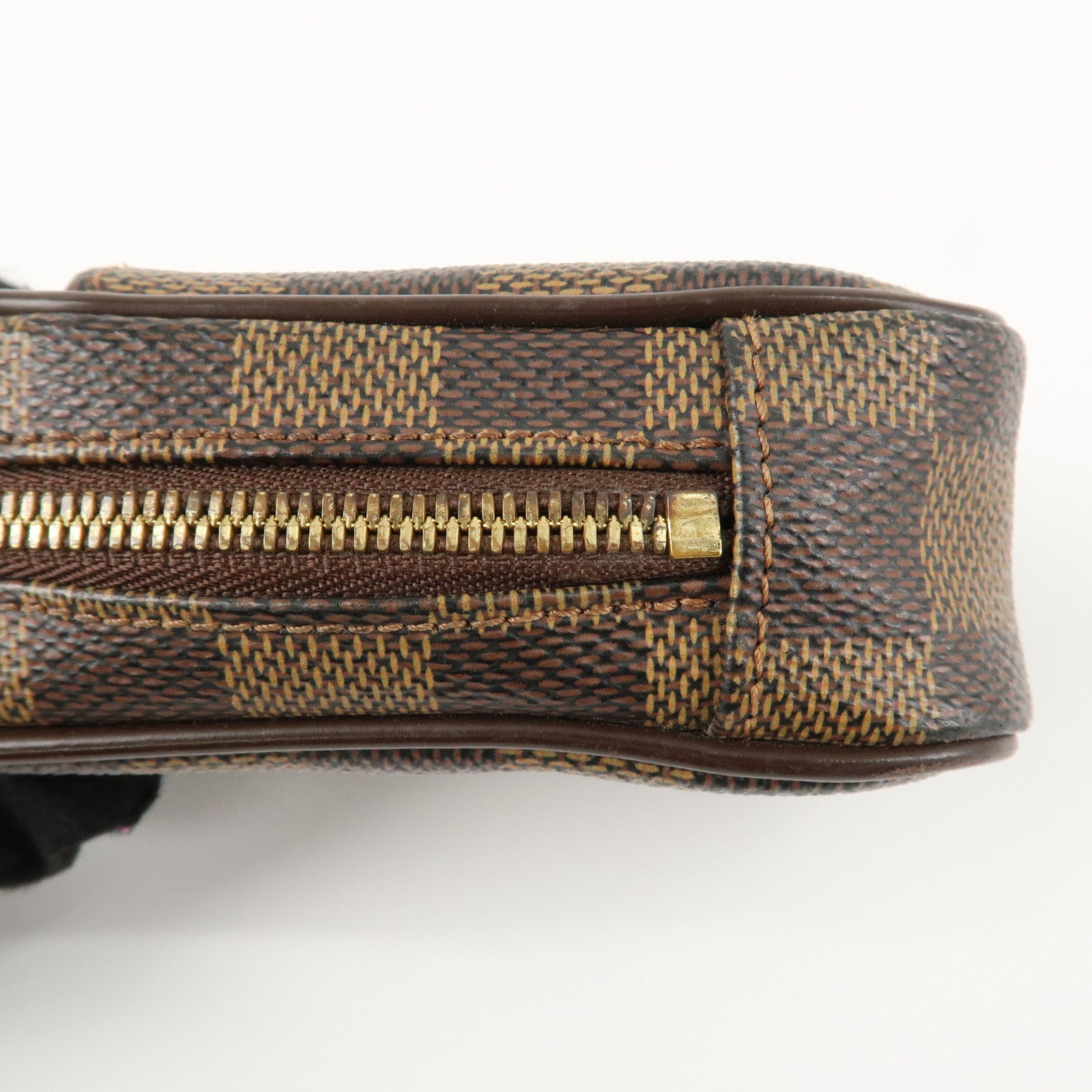 Louis Vuitton Damier Leather Canvas Etui Okapi PM Camera Case N61738 Used