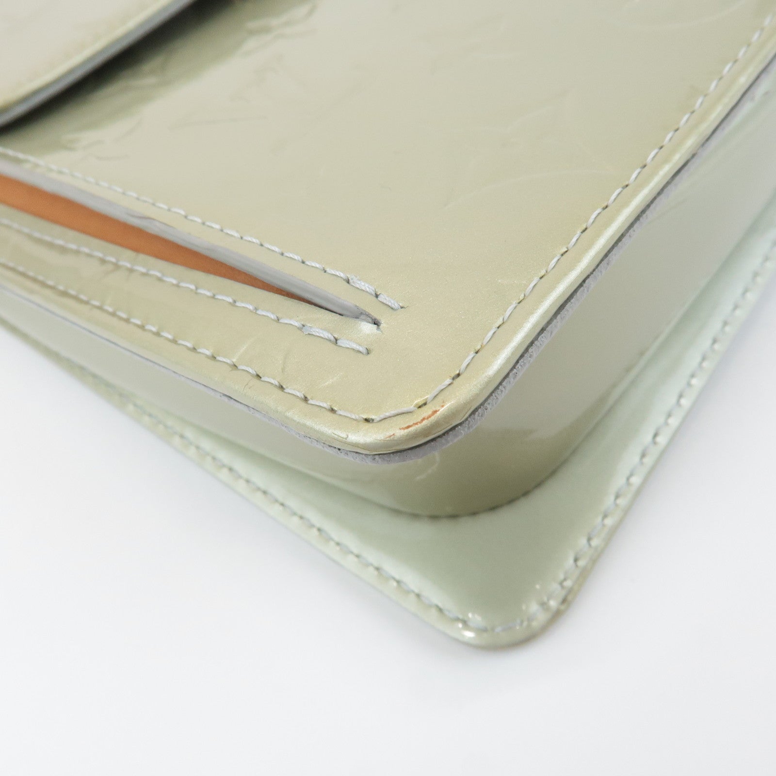 Louis Vuitton Monogram Vernis Motto Shoulder Bag Gray M91030 Used