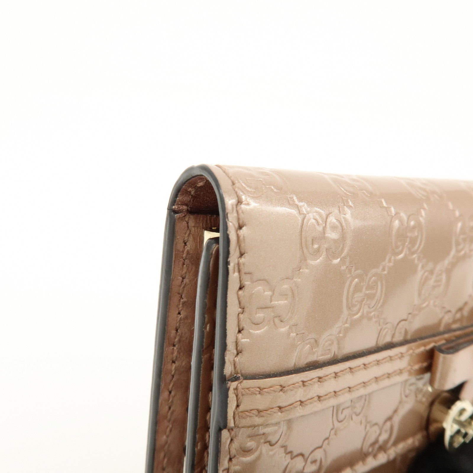 GUCCI Interlocking G Lovely Heart Guccissima Leather KeyCase 322322