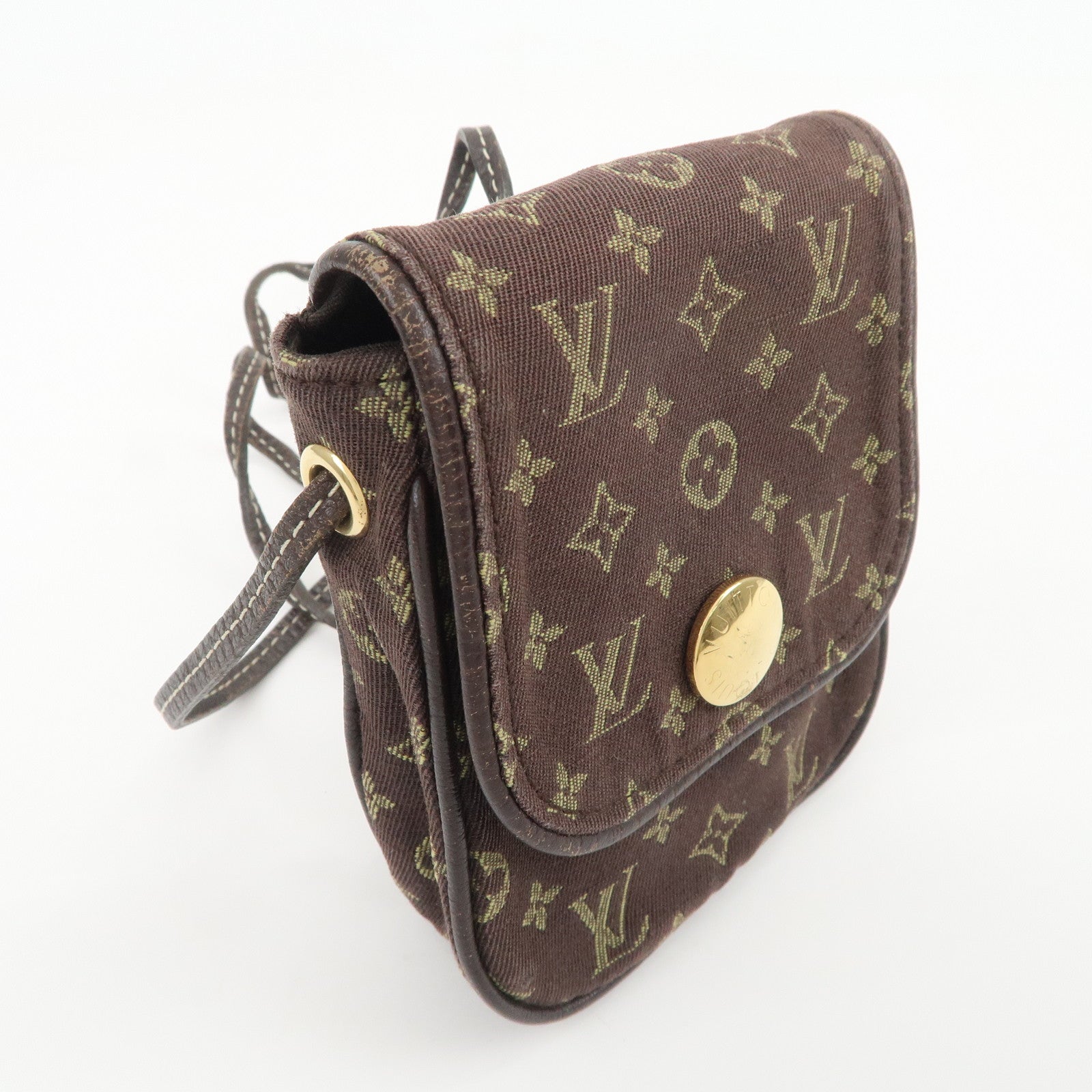 Louis Vuitton Monogram Mini Lin Pochette Cancun Ebene M95313