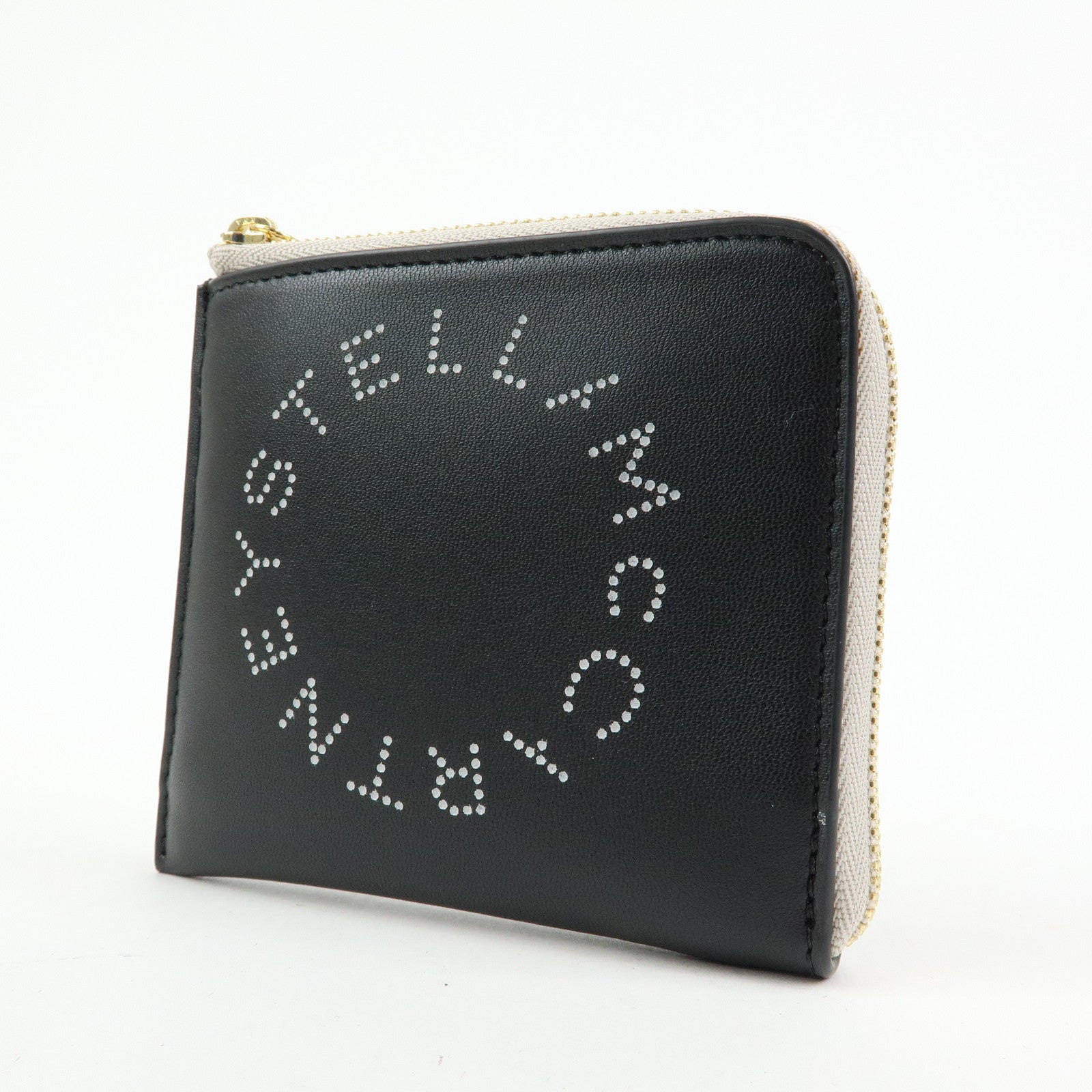 STELLA MCCARTNEY Faux Vegan Leather Compact Wallet Card Case