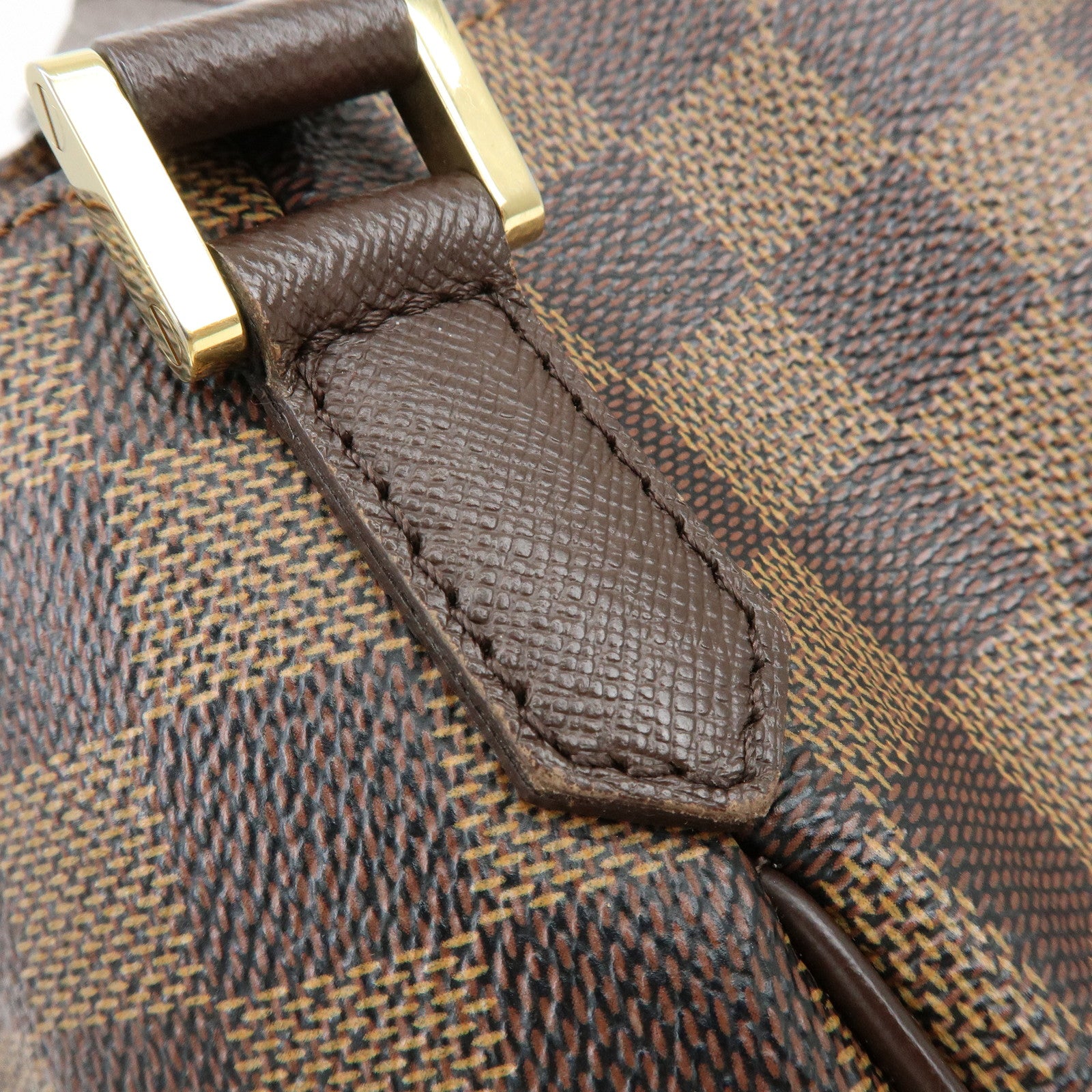 Louis Vuitton Damier Canvas Belem PM Hand Bag Brown N51173