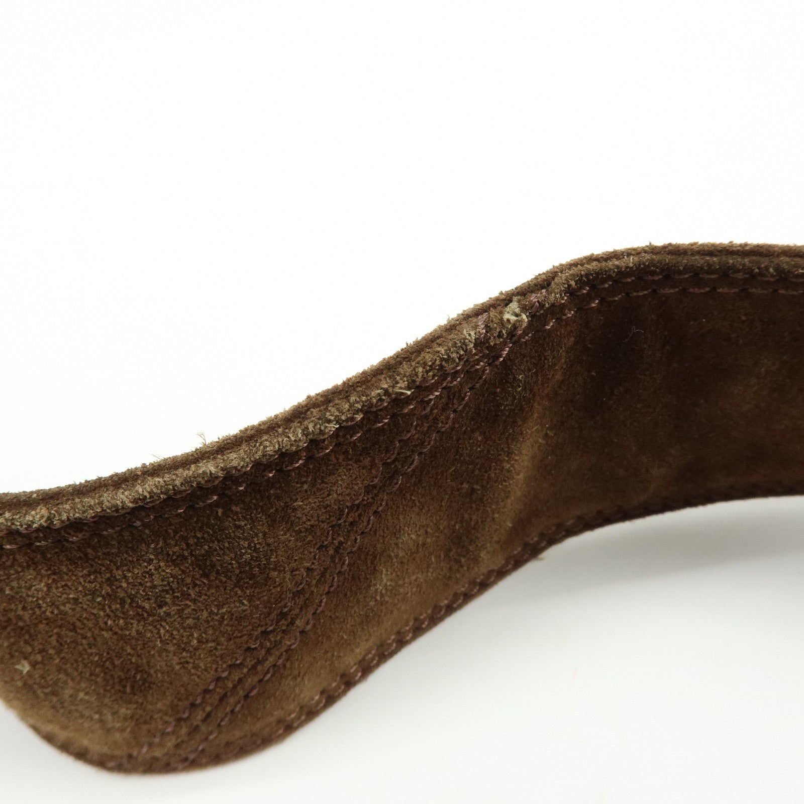 CHANEL Suede Shoulder Bag Crossbody Bag Brown