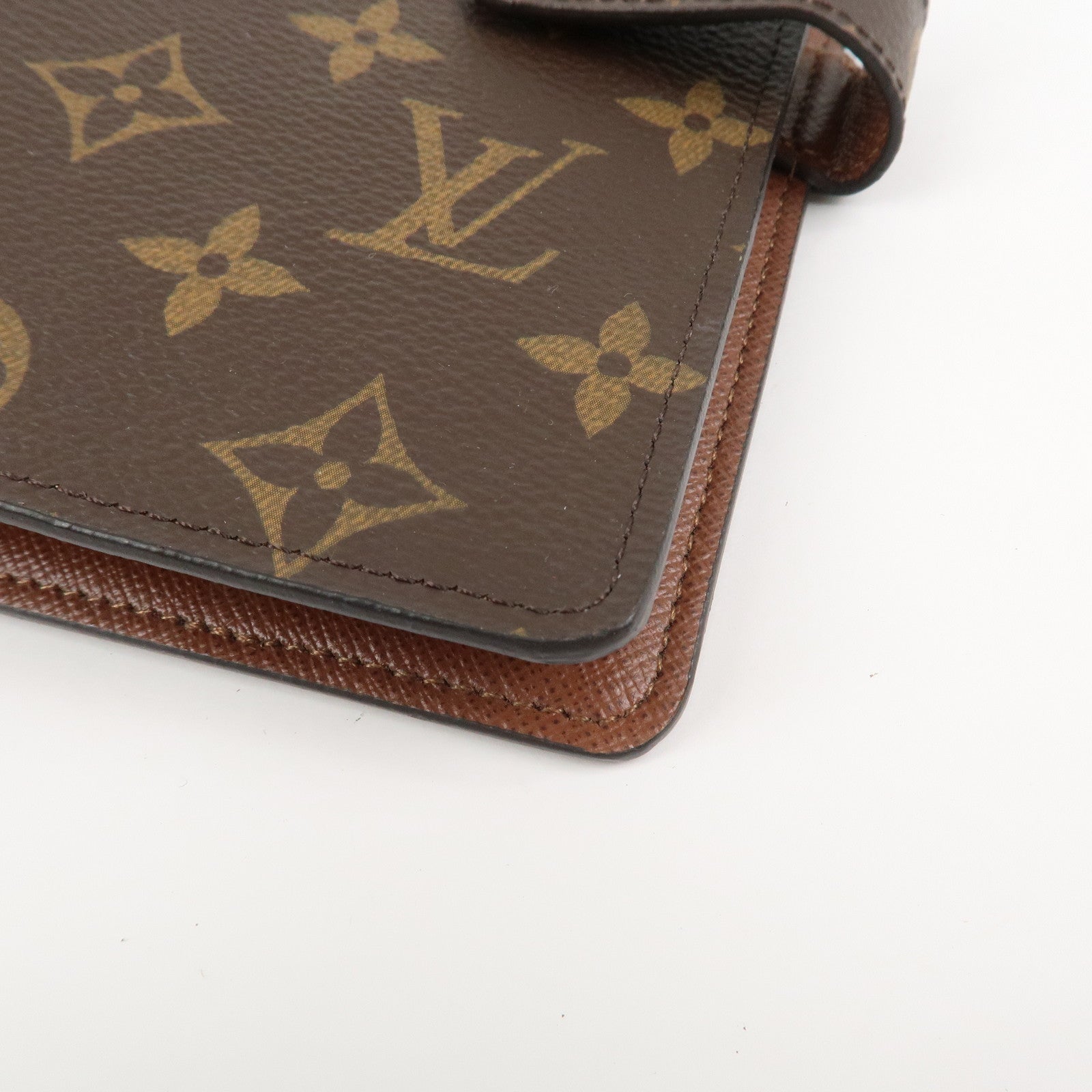 Louis Vuitton Monogram Agenda MM Planner Cover Brown R20105