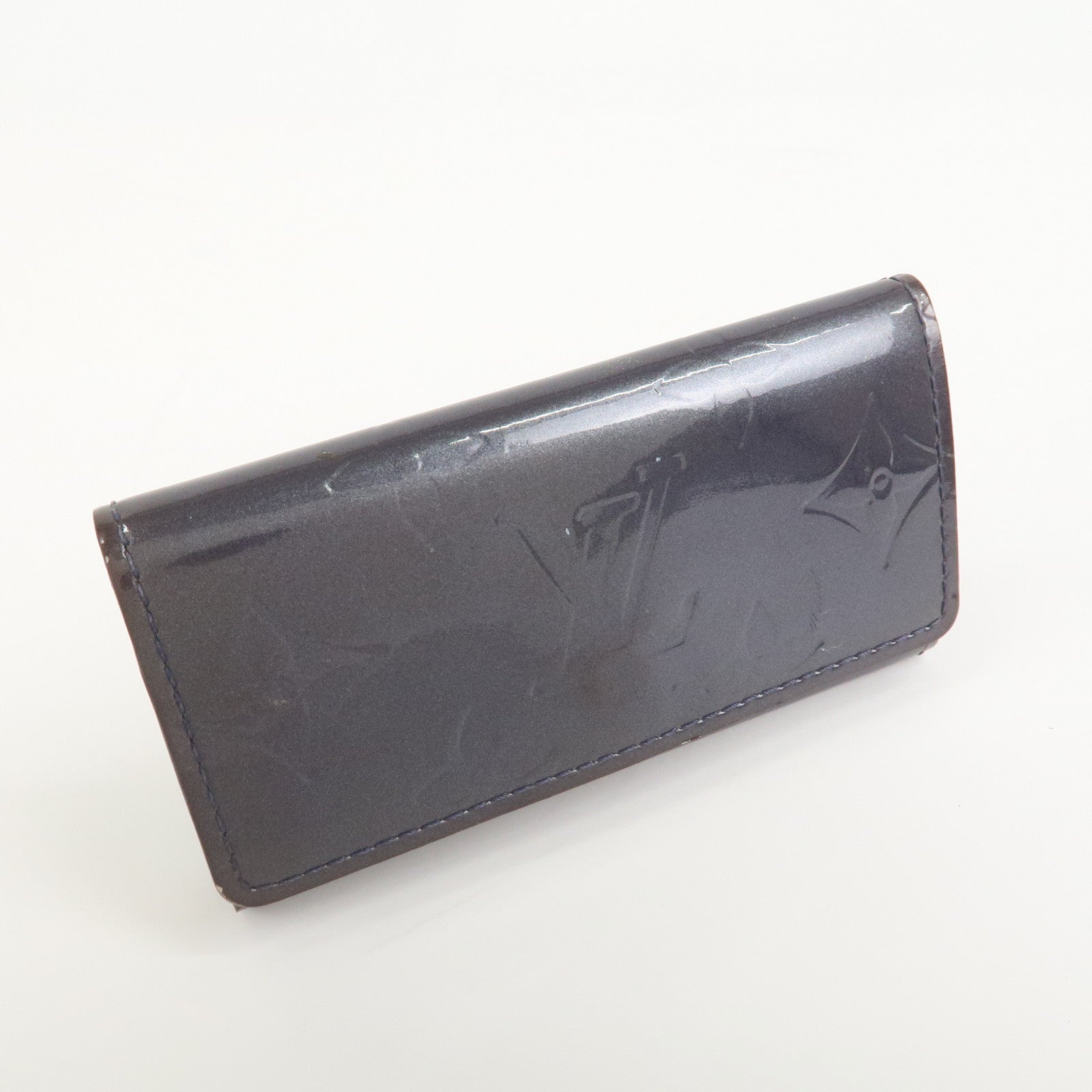 Louis Vuitton Monogram Vernis Multicle 4 Ring Key Case Indigo