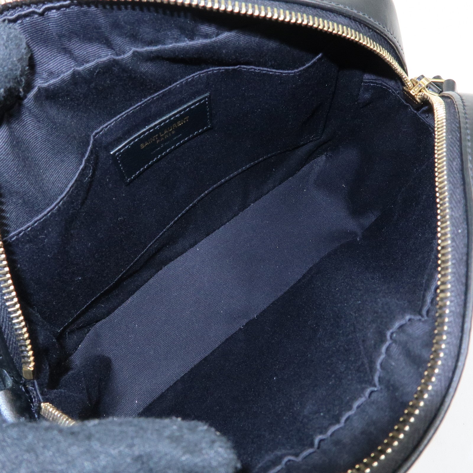 SAINT LAURENT PARIS Cassandra Shoulder Crossbody Bag Black 612544