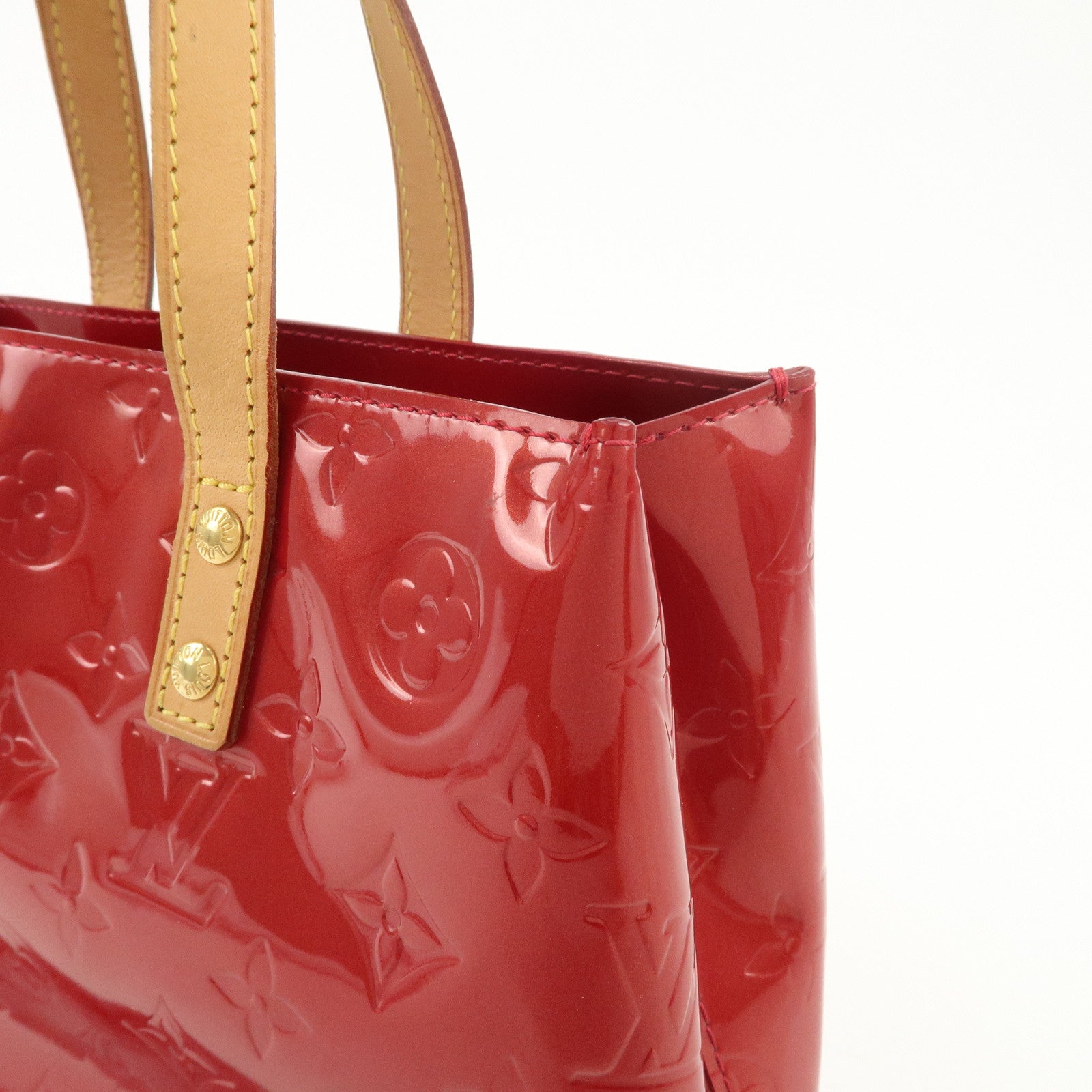 Louis Vuitton Vernis Lead PM Hand Bag Pomme d'Amour M91990