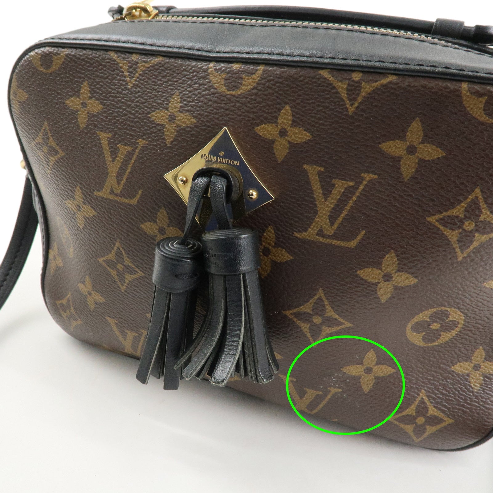 Louis Vuitton Monogram Saintonge Shoulder Bag Noir M43555 Used