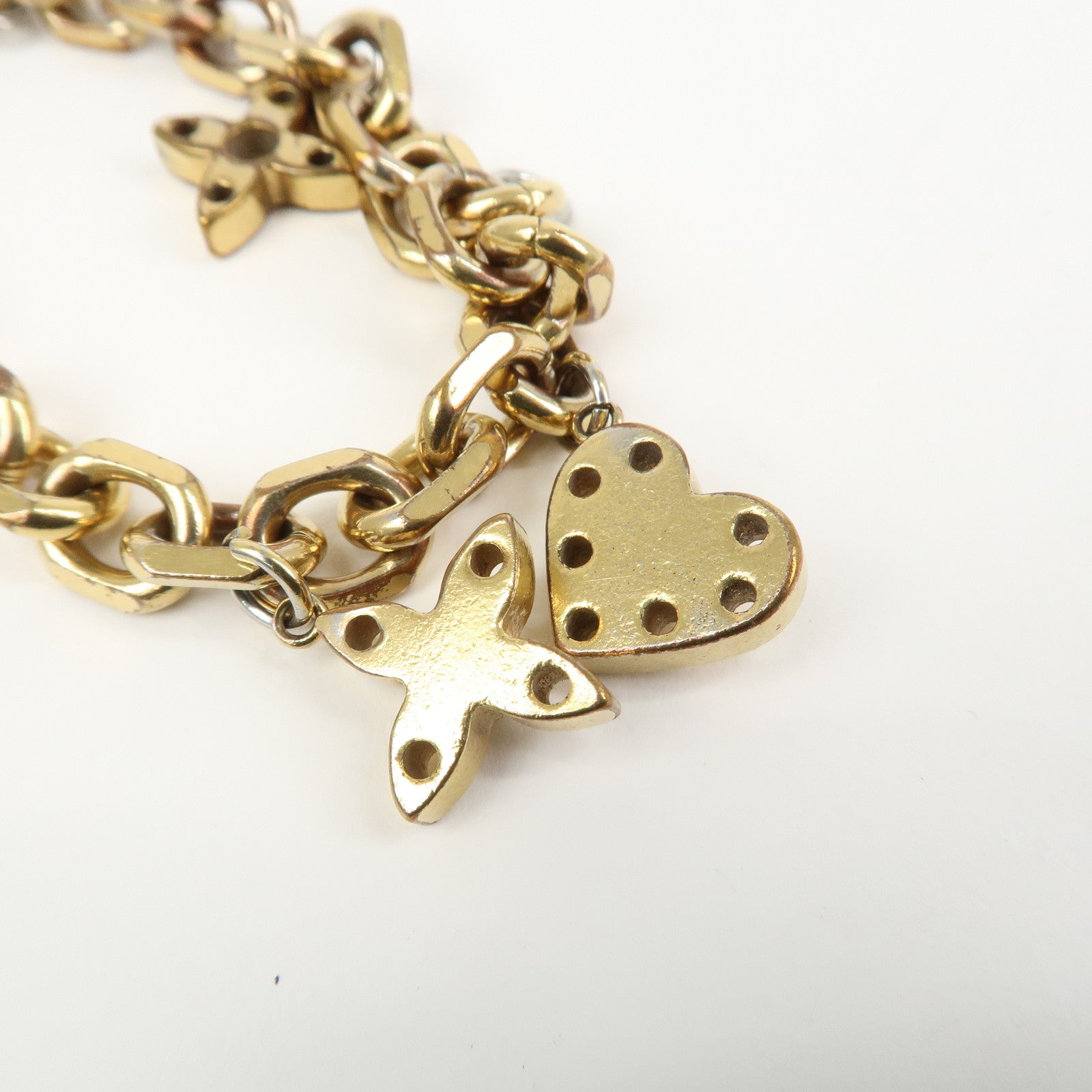 Louis Vuitton Bracelet Hyde and Seek Metal Bracelet Gold M66531
