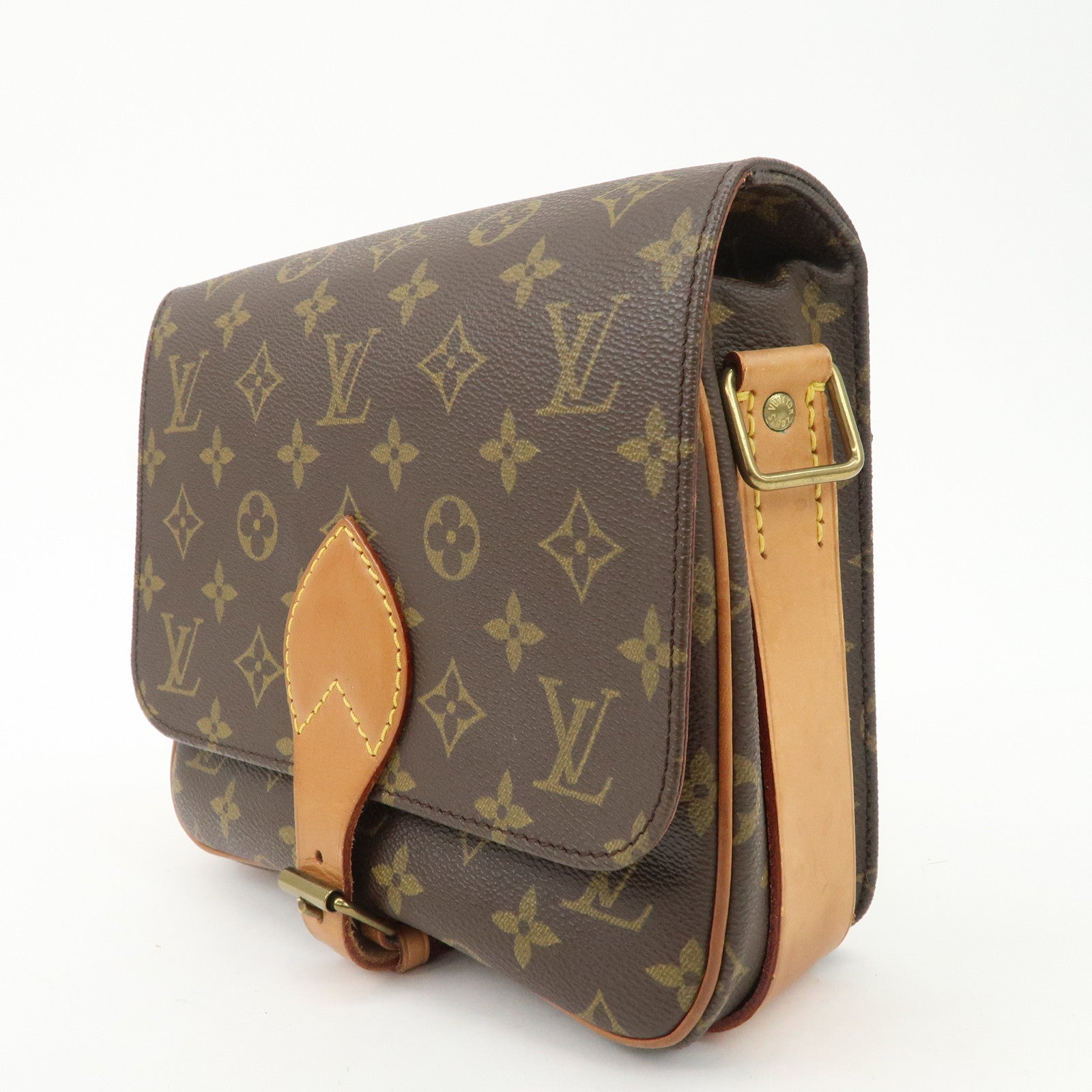 Louis Vuitton Monogram Cartouchiere MM Shoulder Bag M51253