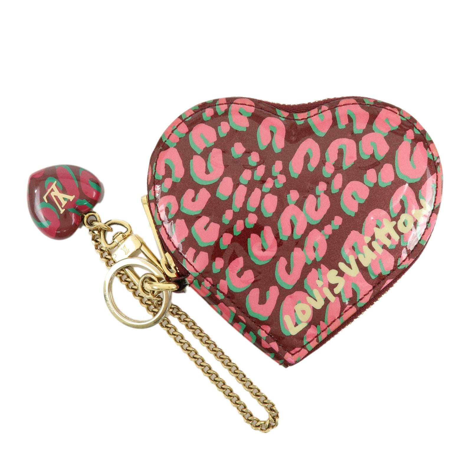 Louis Vuitton Monogram Vernis Porte Monnaie Coeur Coin Case M91474