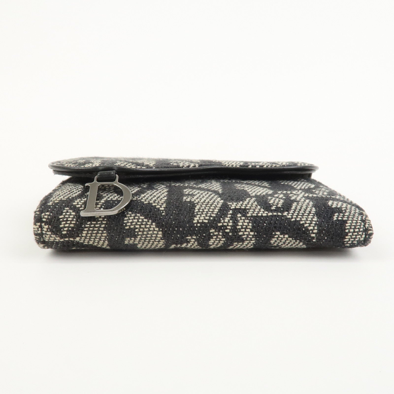 Christian Dior Trotter Jacguard Canvas Saddle 6 Rings Key Case