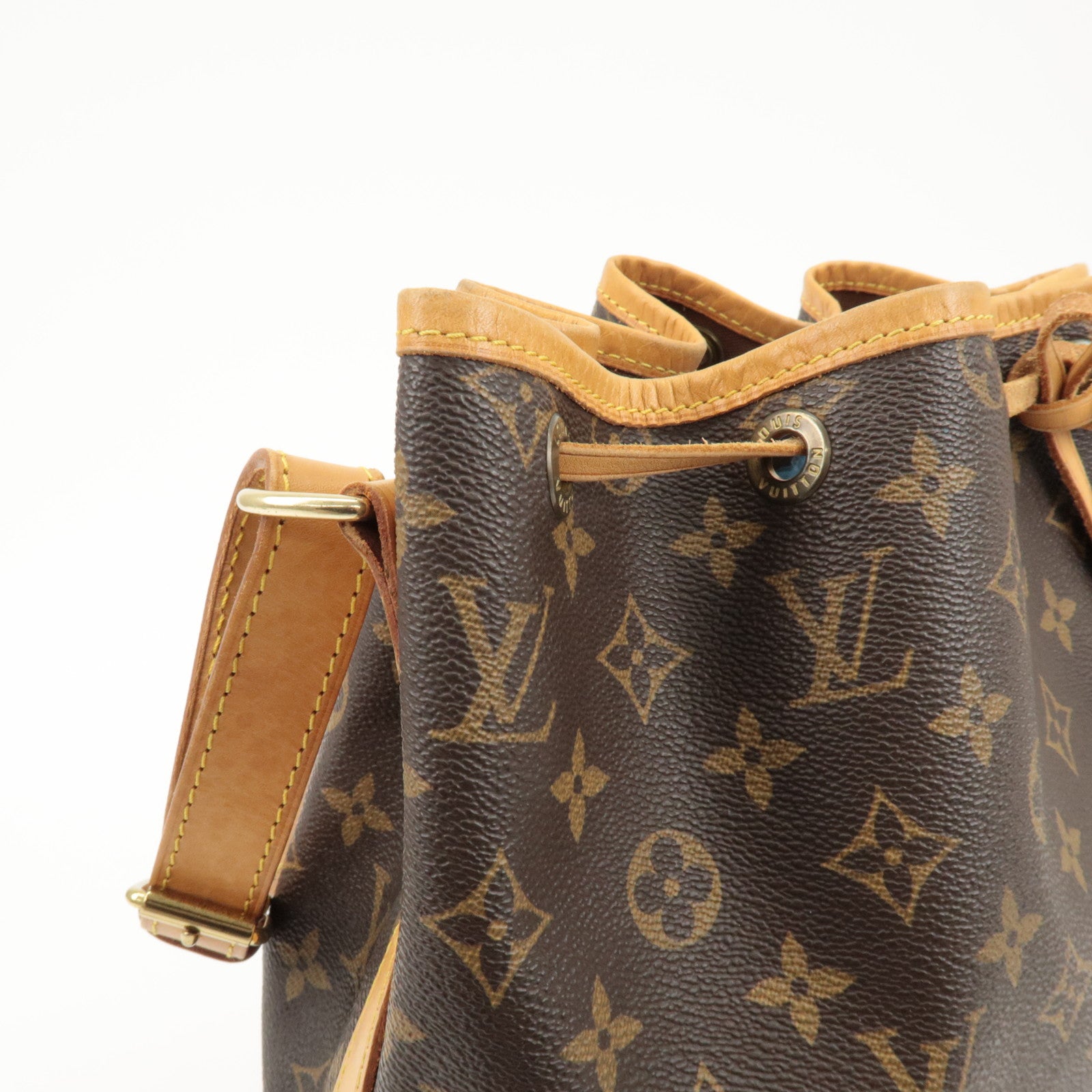 Louis Vuitton Monogram Noe Shoulder Bag Hand Bag Brown M42224 Used