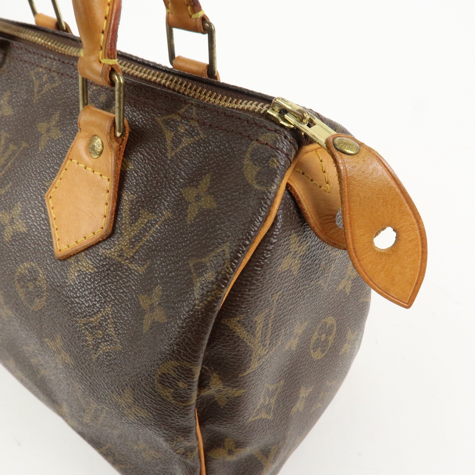 Louis Vuitton Monogram Speedy 25 Boston Bag Hand Bag Brown M41528