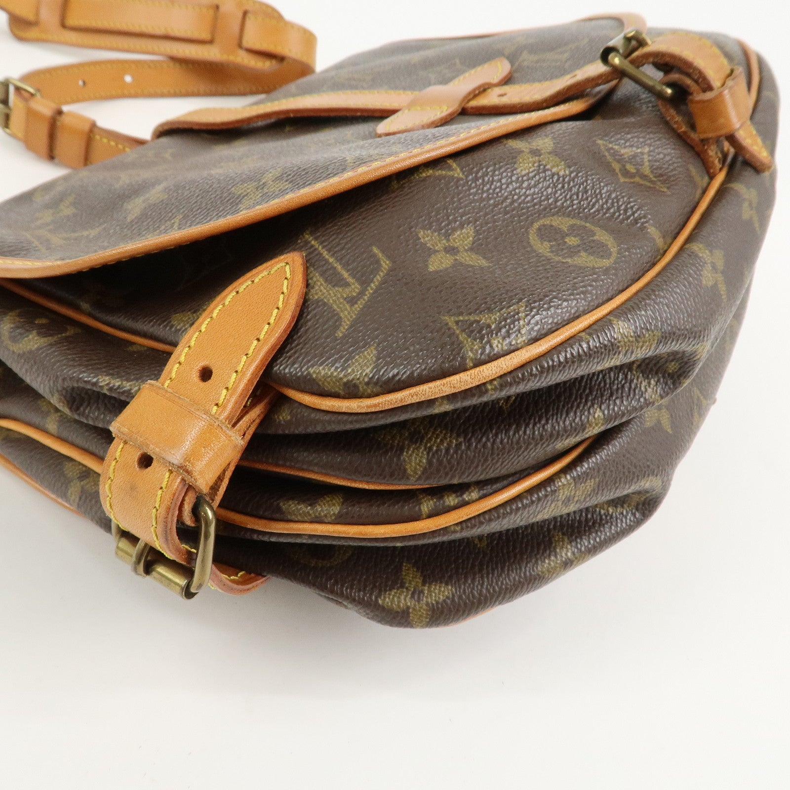 Louis Vuitton Monogram Saumur 30 Shoulder Bag Brown M42256