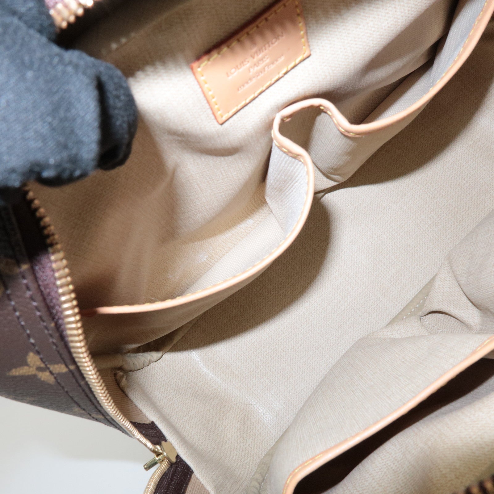 Louis Vuitton Monogram Trueville Hand Bag Brown M42228 Used