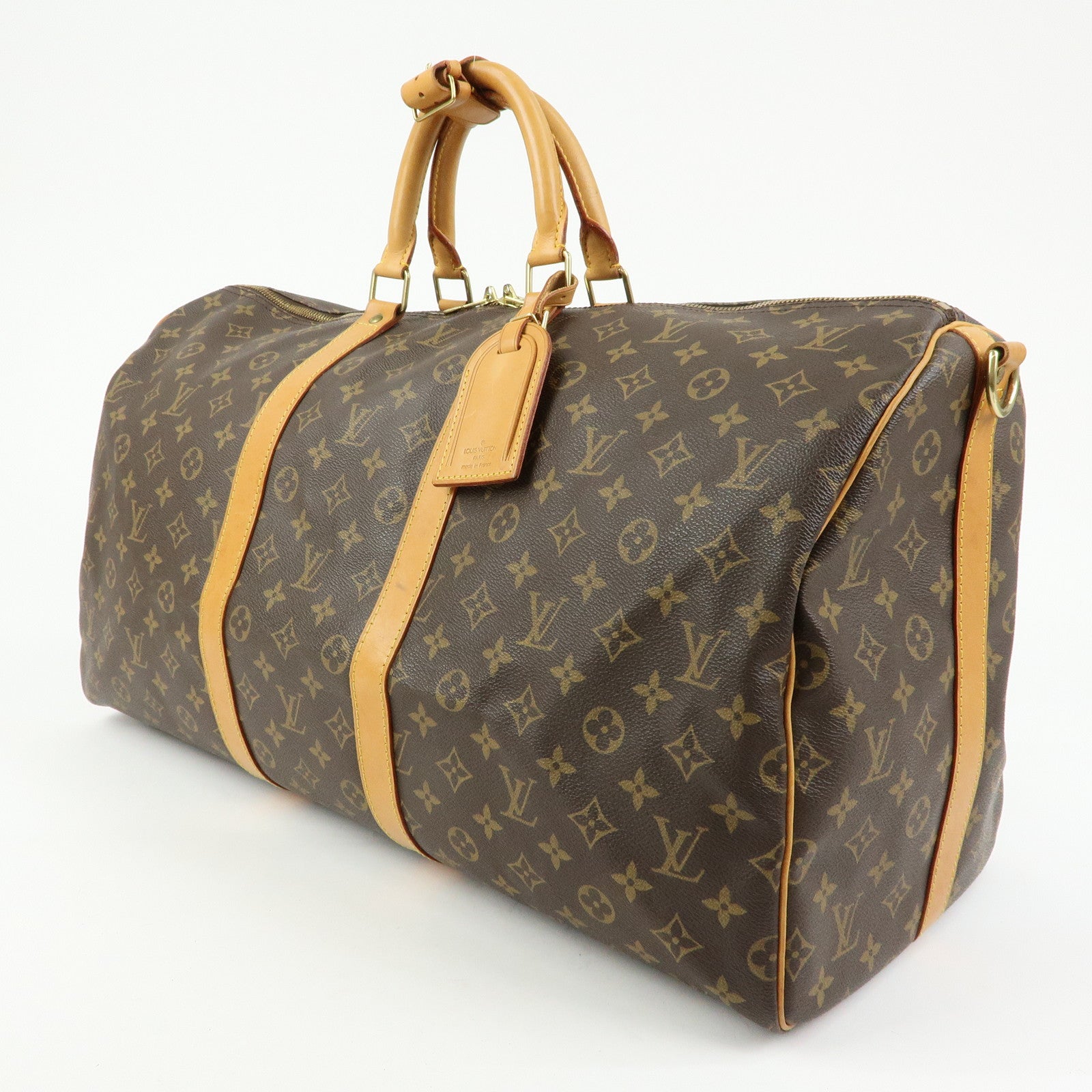 Louis Vuitton Monogram Keep All Bandouliere 55 Boston Bag M41414
