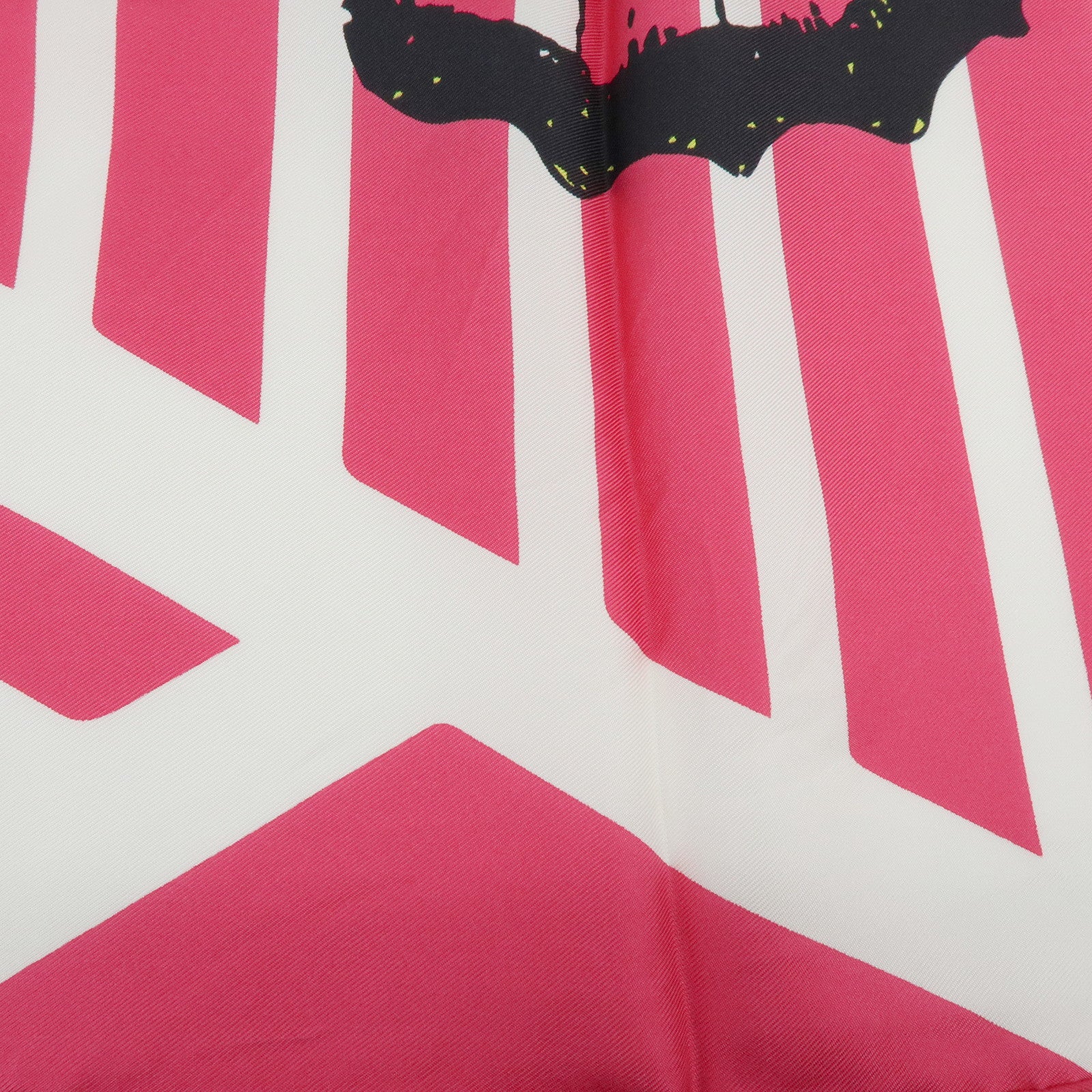 Christian Dior Silk 100% Butterfly Scarf Pink Blue