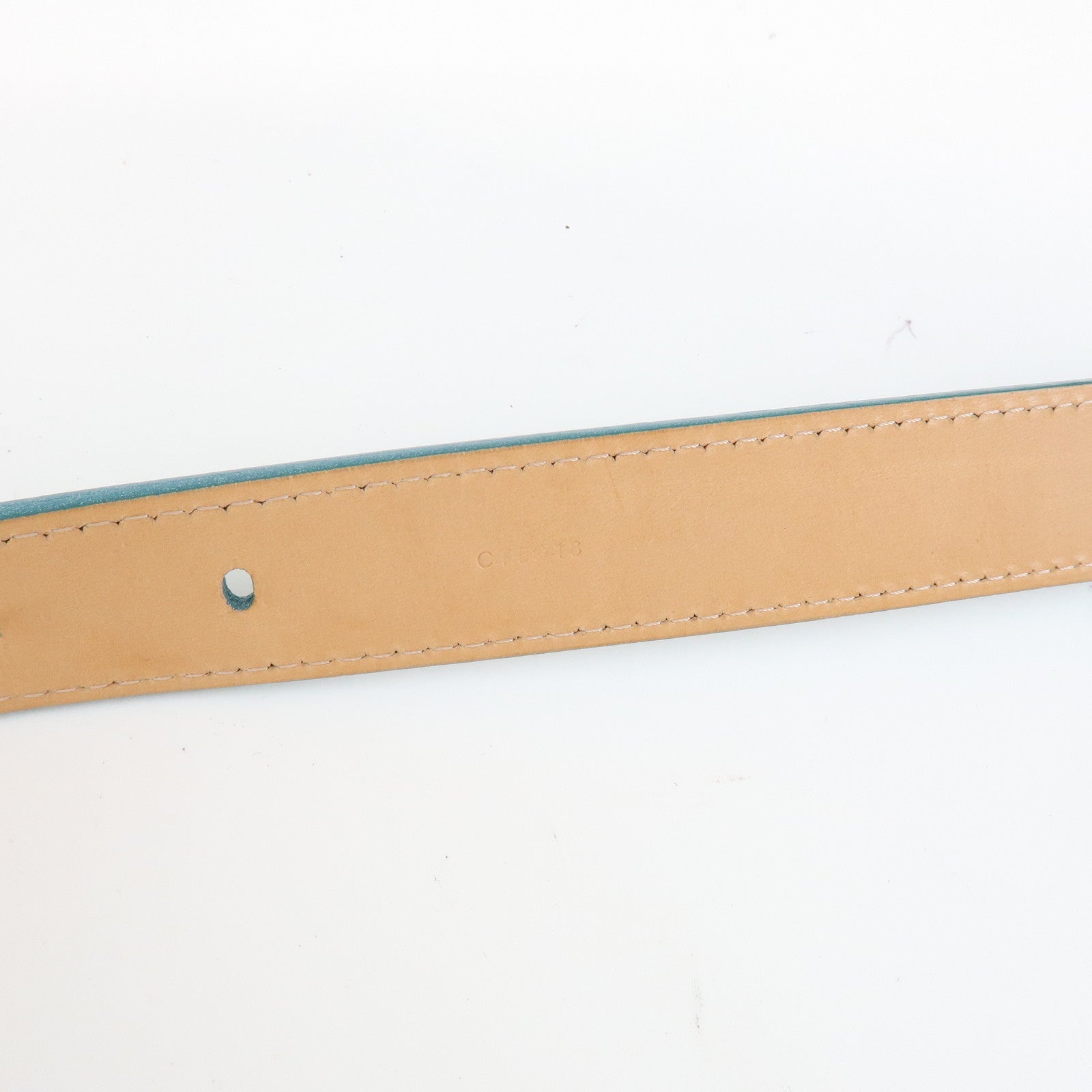 Louis Vuitton Monogram Vernis Leather Ceinture Belt Blue Galactic