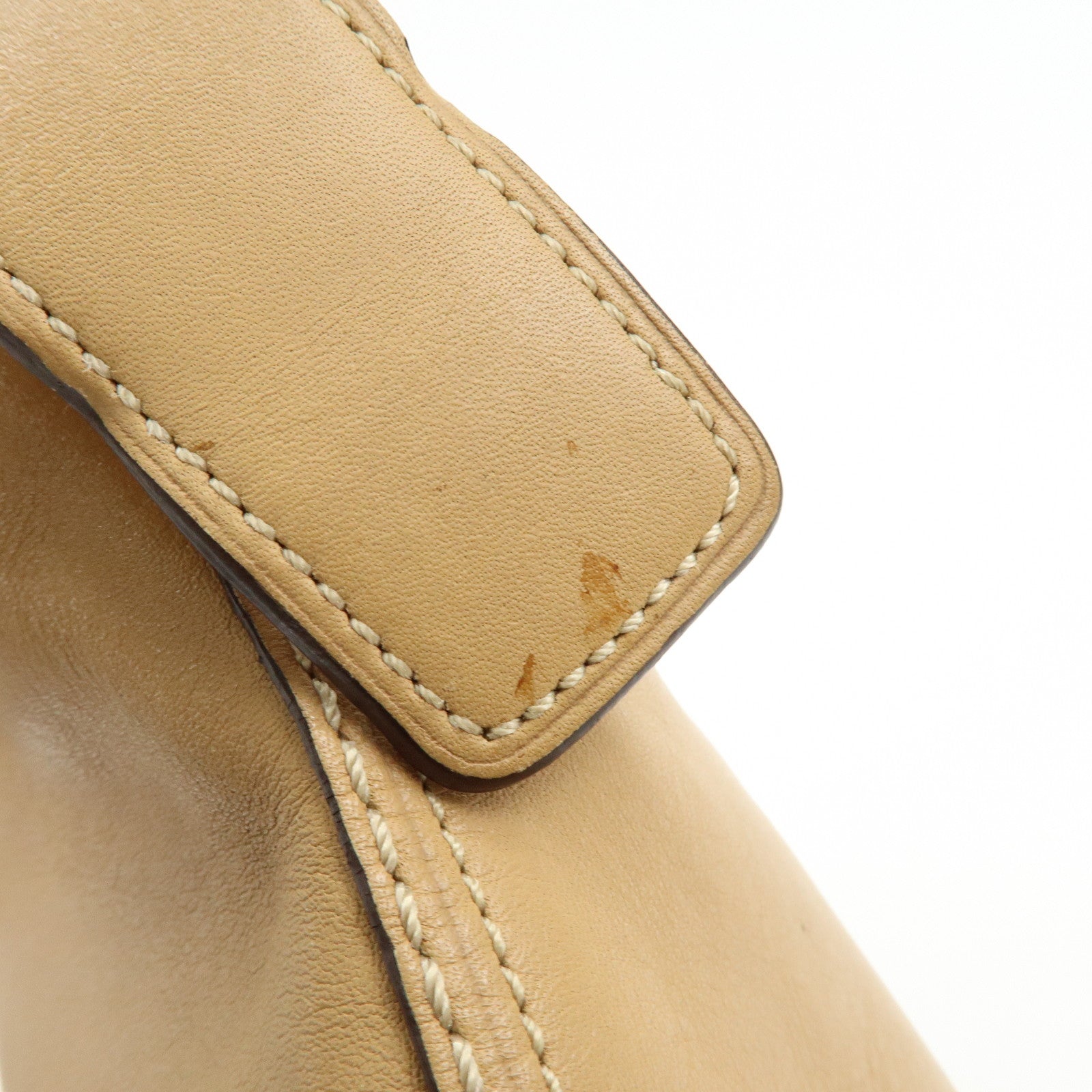 COACH Leather Shoulder Bag Light Brown
