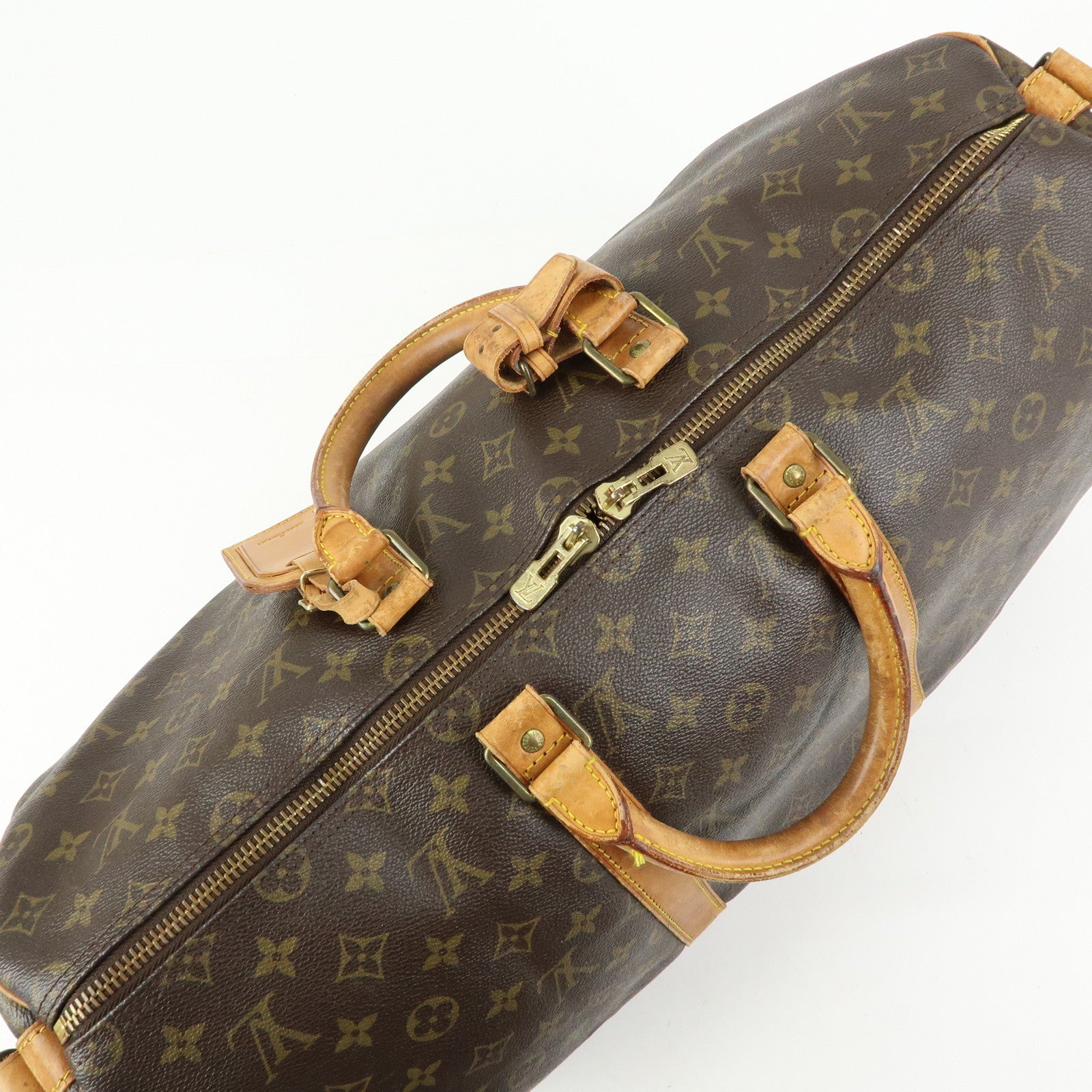 Louis Vuitton Monogram Keep All Bandouliere 50 Boston Bag M41416
