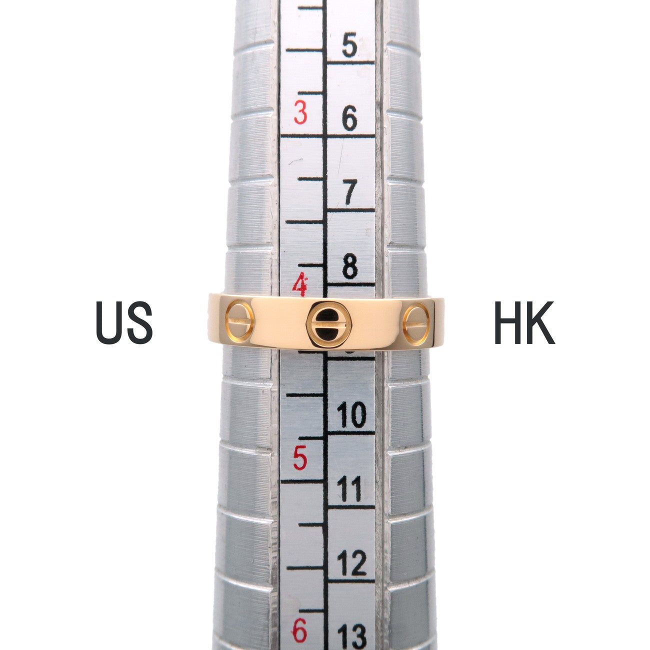 Cartier Mini Love Ring K18YG 750YG Yellow Gold #47 US4-4.5 EU47 Used